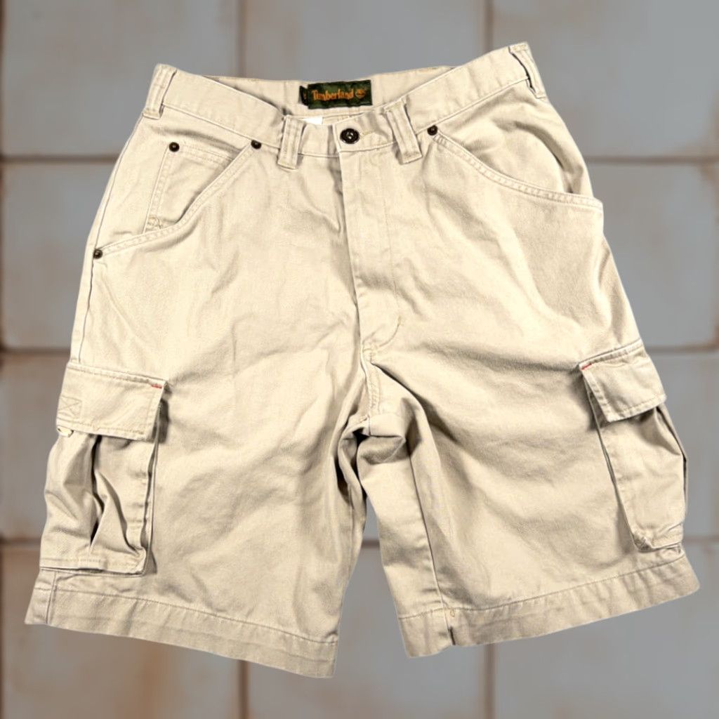 Timberland VINTAGE Timberland Cargo Shorts Mens 30 Brown Khaki 90s Outdoor Utility Hiking Canvas Cotton Size US 30 / EU 46 - 1 Thumbnail