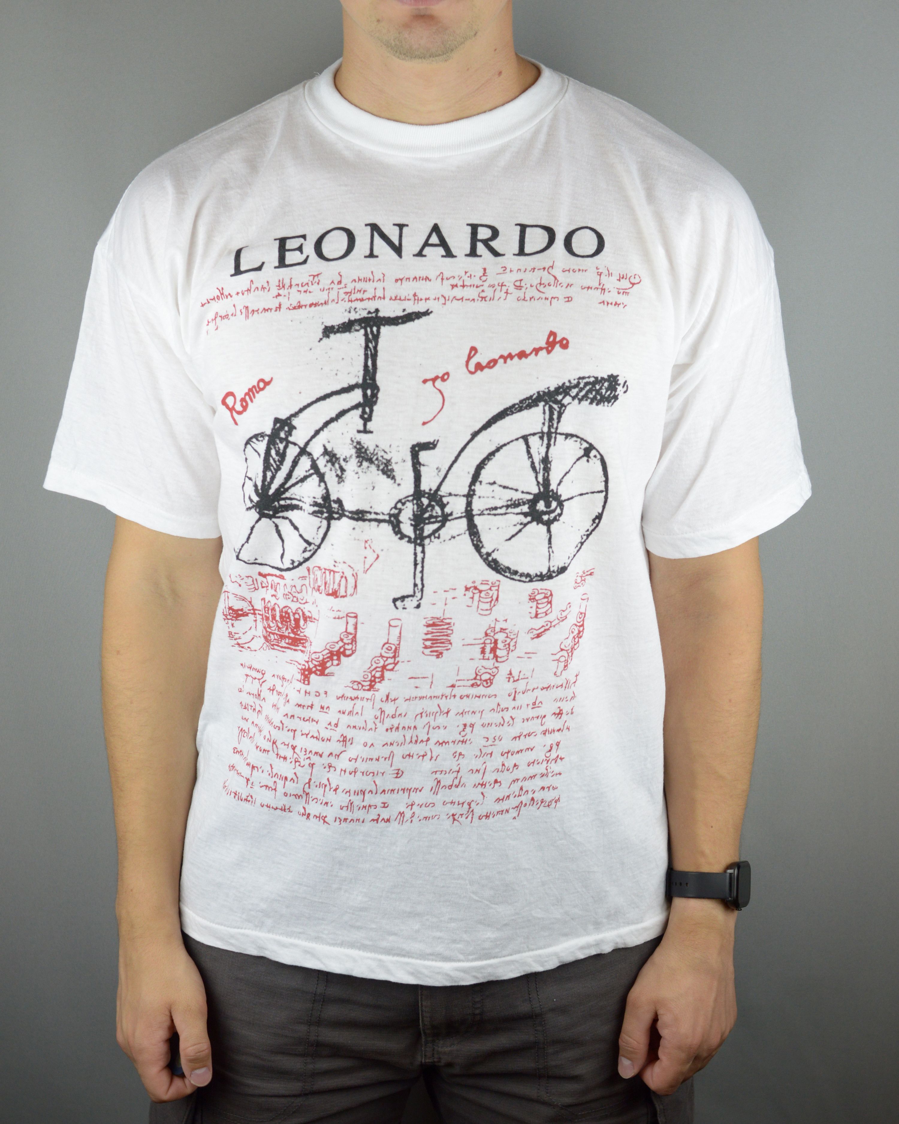 Arts & Science × Vintage Vintage Leonardo da Vinci 90s t shirt Size US XL / EU 56 / 4 - 1 Thumbnail
