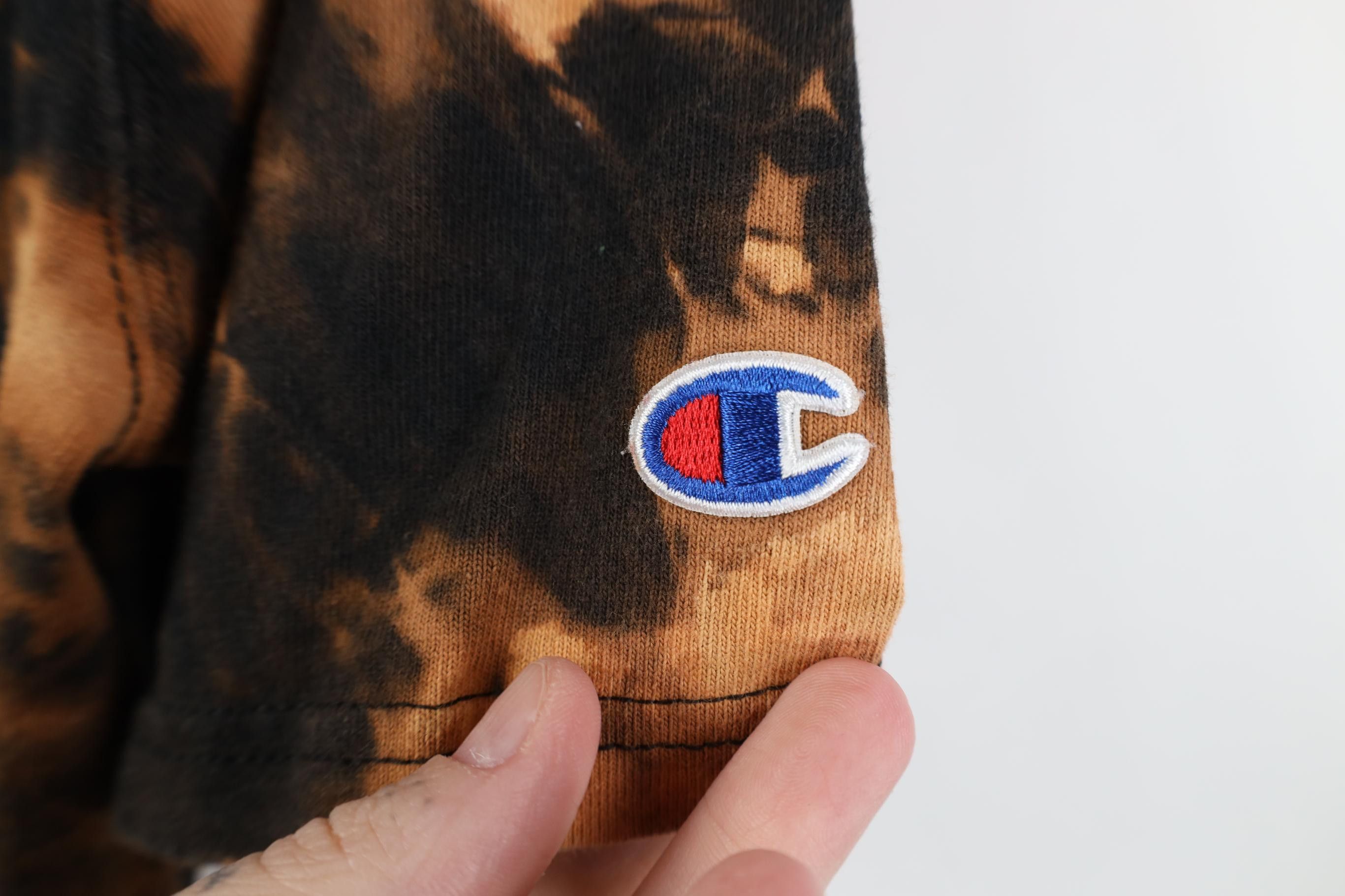 Champion Y2K Champion Spell Out Acid Wash Heavyweight T-Shirt Cotton Size US S / EU 44-46 / 1 - 4 Thumbnail
