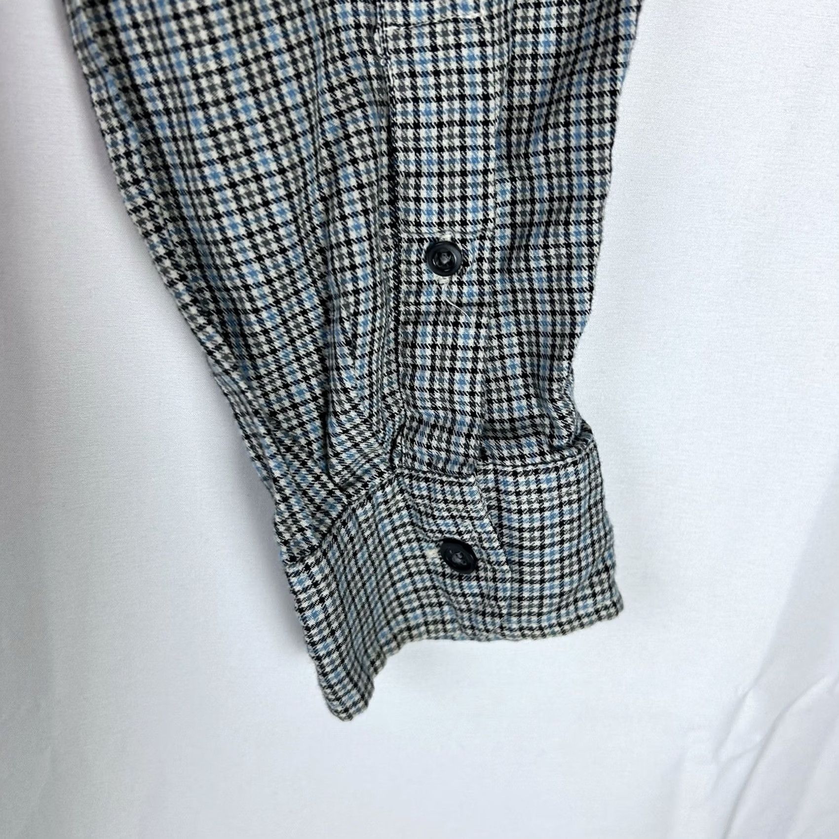 J.Crew VINTAGE J.CREW Shirt Men Large Blue Black Plaid Oarsman Button Up Preppy Size US L / EU 52-54 / 3 - 7 Thumbnail