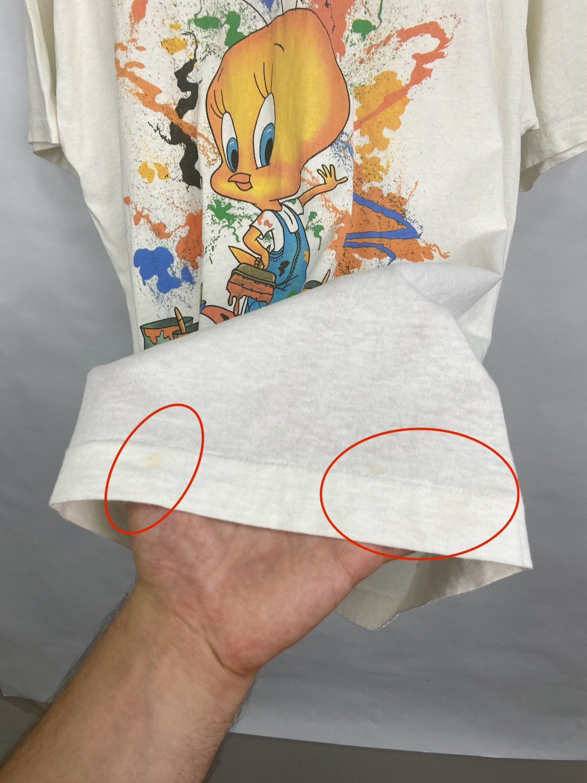 Cartoon Network 🇺🇸 Vintage 1997 Tweety Art Sylvester Movie World t-shirt Y2K Size US L / EU 52-54 / 3 - 10 Thumbnail