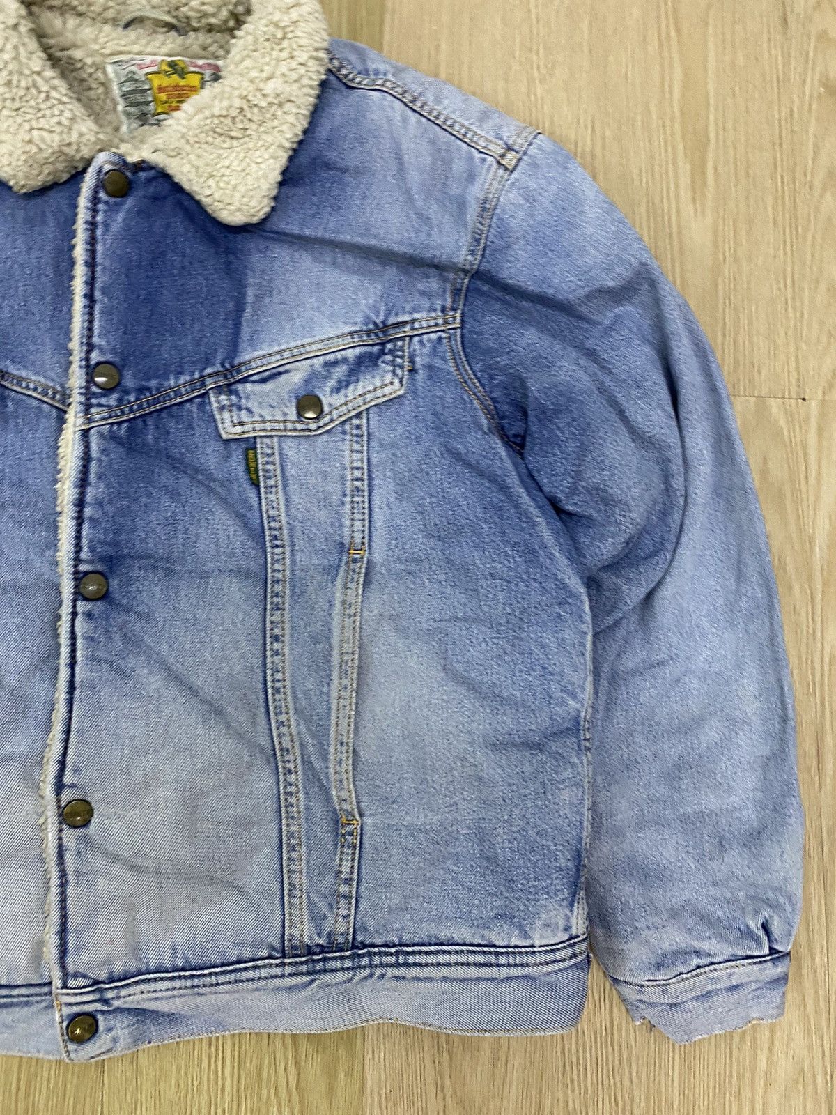 Edwin × Vintage Vintage Edwin Fleece Sherpa denim jacket Size US L / EU 52-54 / 3 - 3 Thumbnail