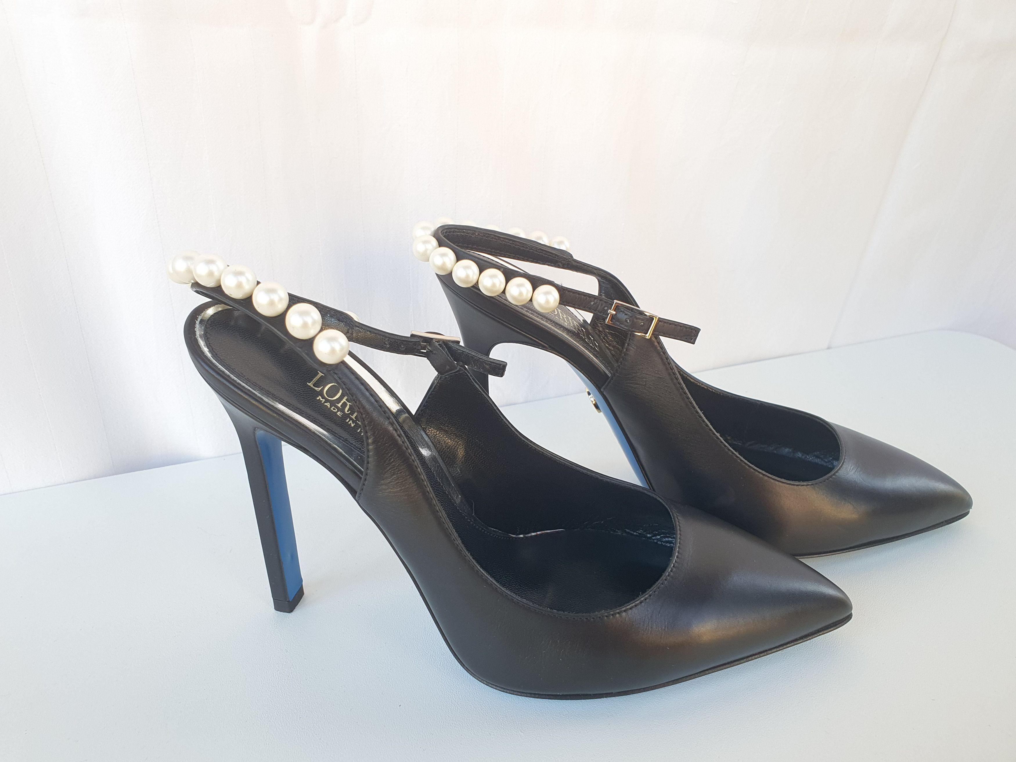 Other Elegant black Loriblu heels with pearls Size US 9 / IT 39 - 1 Thumbnail
