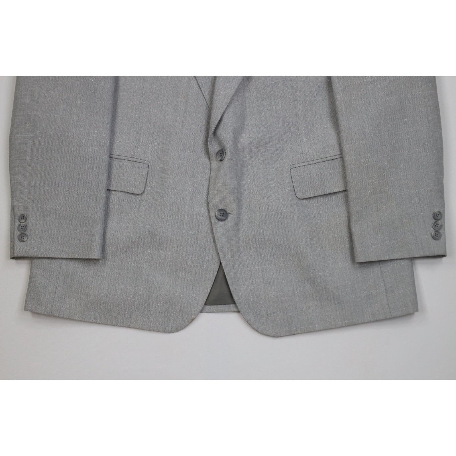 Vintage Vintage 70s Rockabilly Atomic Fleck 2 Piece Suit Wedding Size 44R - 4 Thumbnail