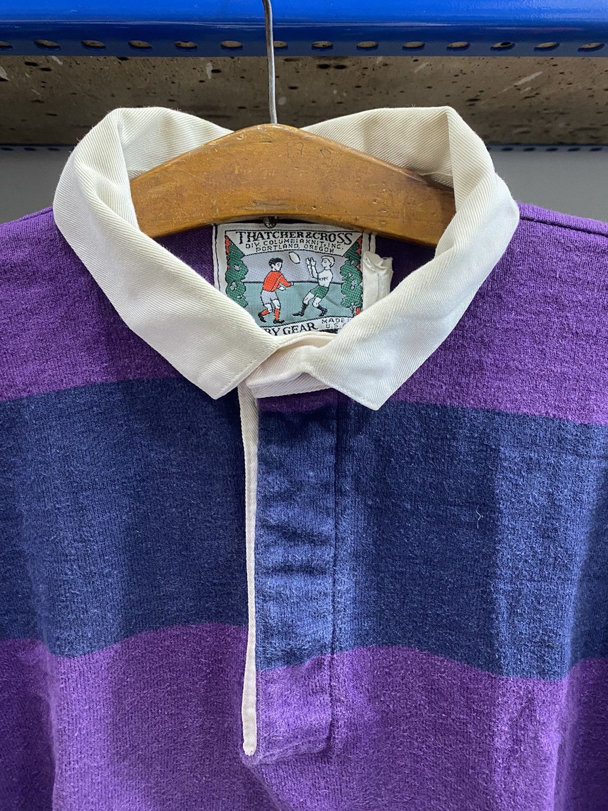 Vintage VINTAGE THATCHER & CROSS RUGBY TSHIRT Size US L / EU 52-54 / 3 - 4 Thumbnail