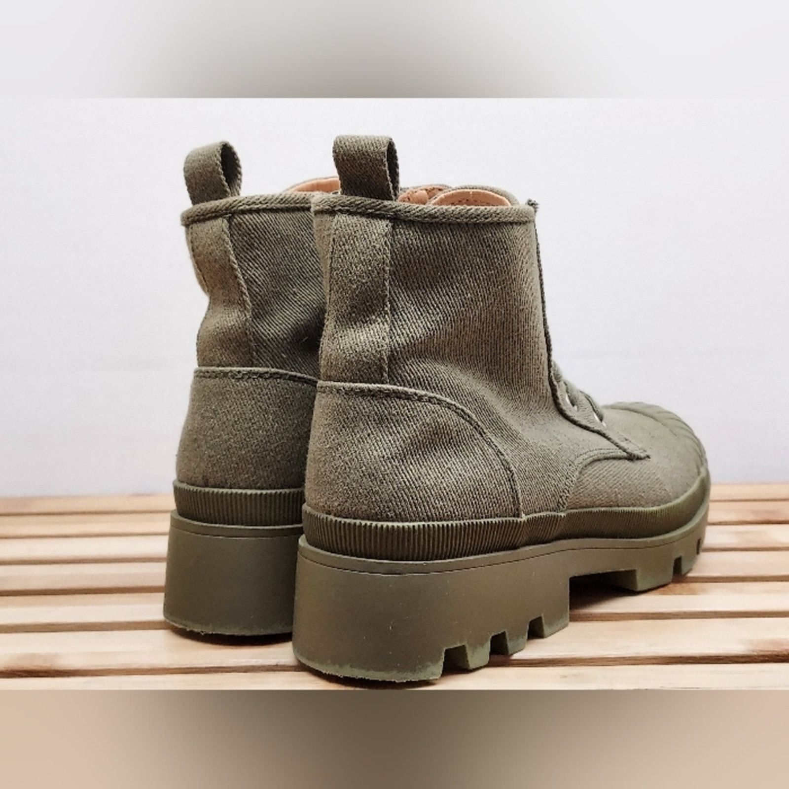 Other Target Brand Womens Green Ankle Zip Boots Size 8 Size US 8 / IT 38 - 3 Thumbnail