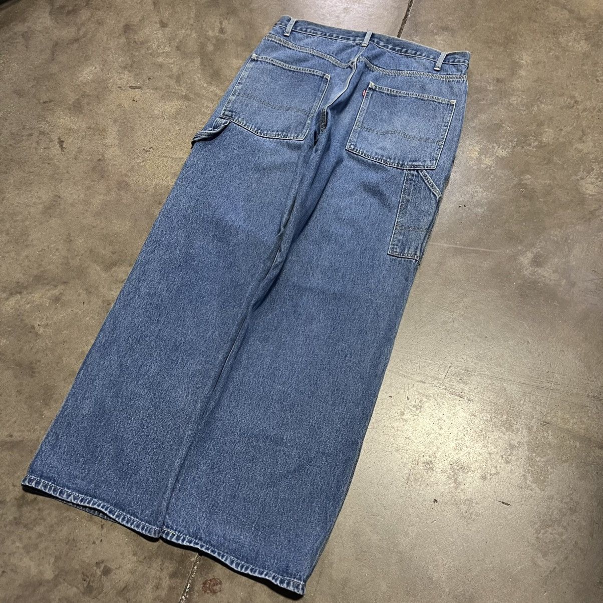 Levi's Vintage Levi Baggy Denim Carpenter Jeans Wide Leg Skater Y2K Size US 36 / EU 52 - 7 Thumbnail