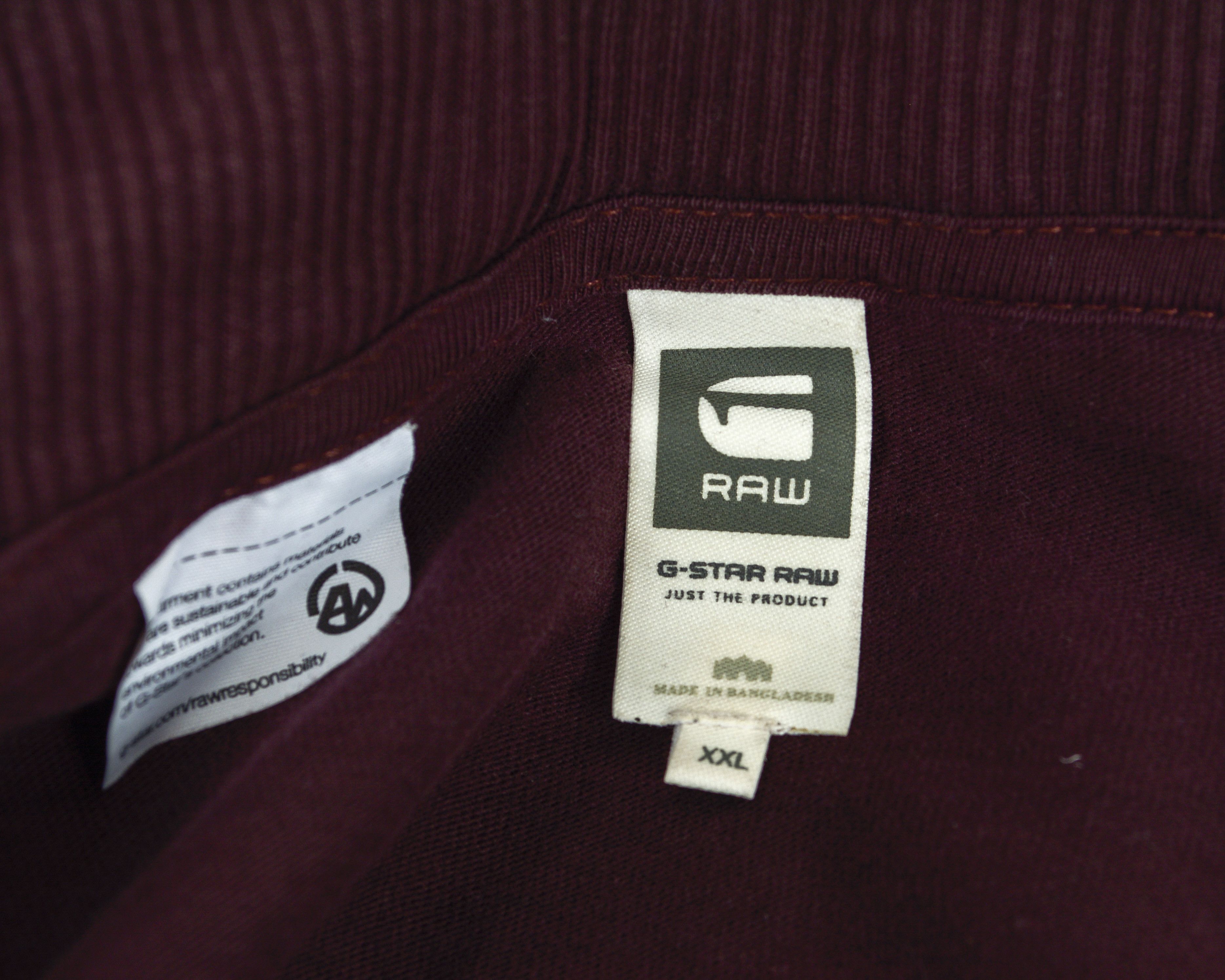 G-Star Zip Up Jumper Jacket Cardigan Sweatshirt Sweater Burgundy Size US XXL / EU 58 / 5 - 7 Thumbnail