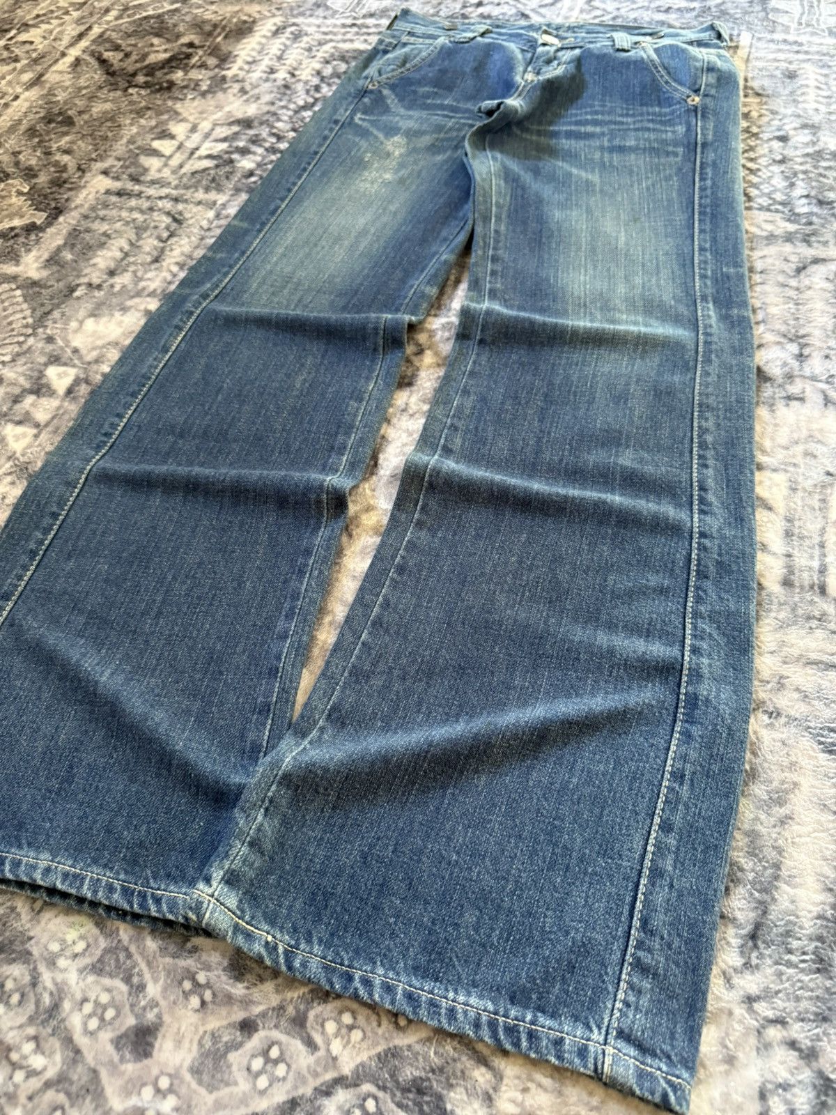 Edwin EDWIN 503 Japan Medium Wash Flared Jeans Size US 29 - 9 Thumbnail