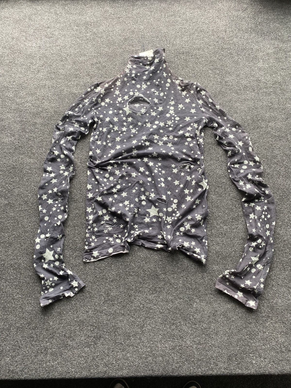 Acne Studios 🔥Acne Studios Distressed Sun Faded Mesh Blouse xs Size XS / US 0-2 / IT 36-38 - 2 Thumbnail