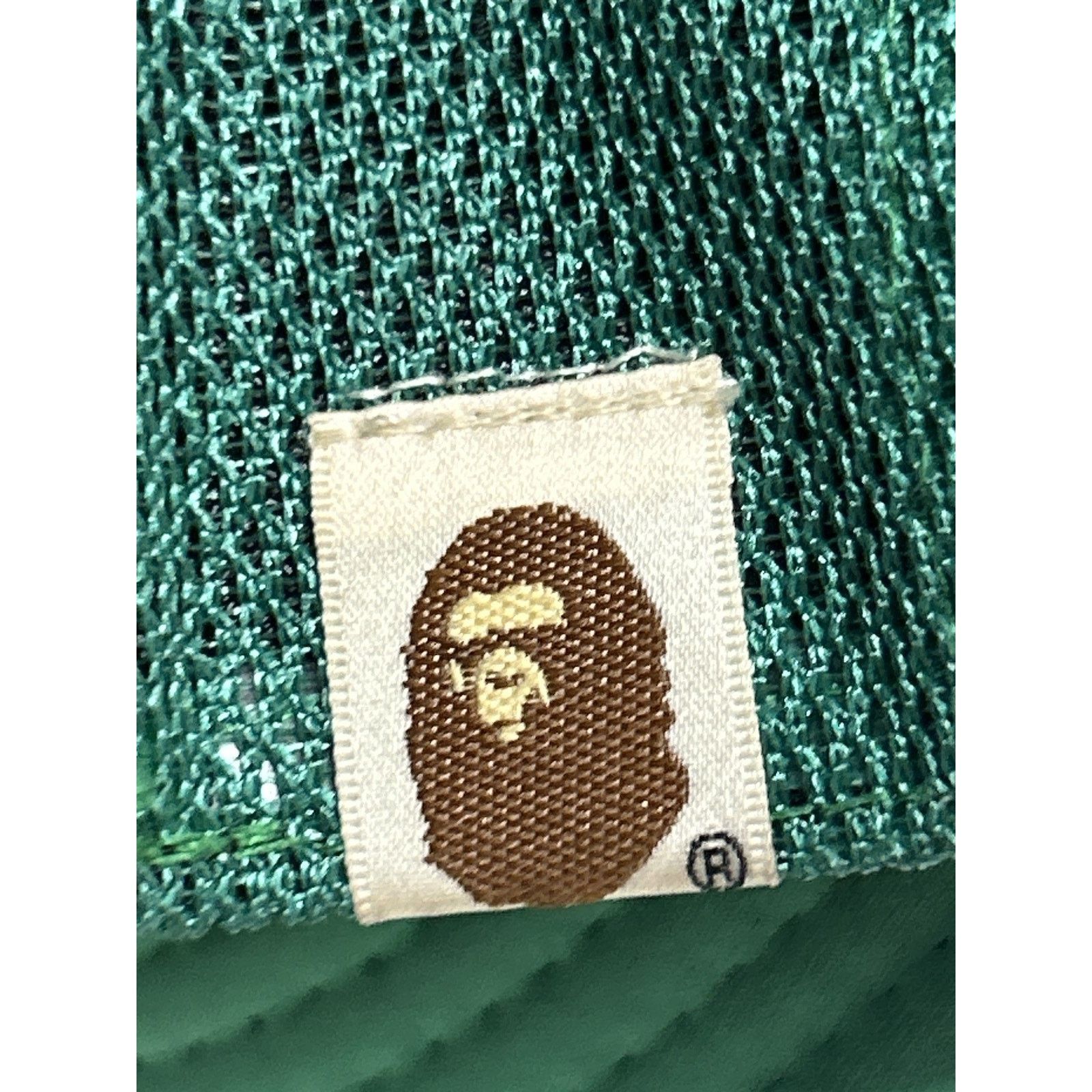 Bape A BATHING APE COLLEGE MESH TRUCKER CAP GREEN PREOWNED Size ONE SIZE - 4 Thumbnail
