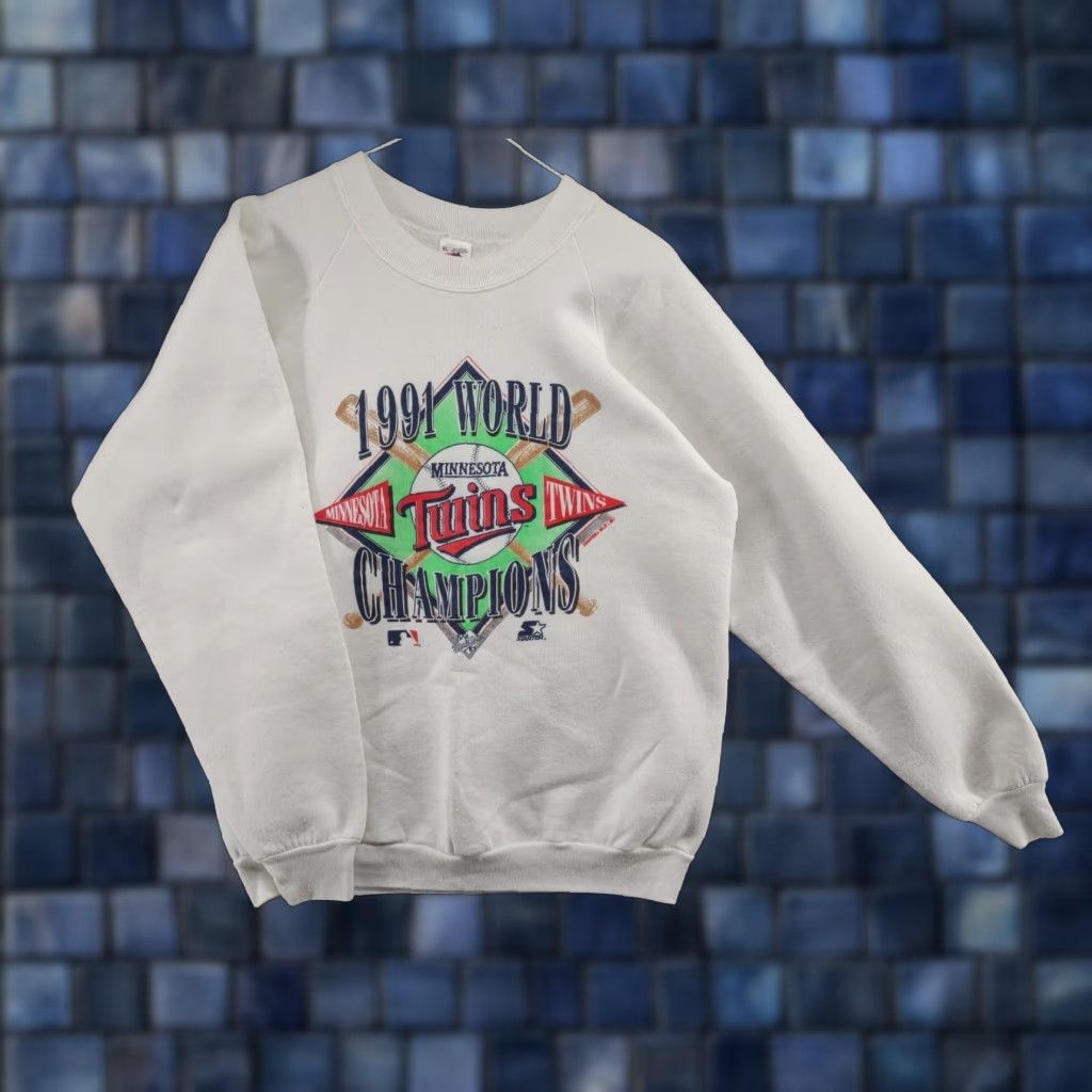 Fruit Of The Loom VINTAGE 1991 Minnesota Twins World Series Champions Starter Sweatshirt SZ XL MLB Size US XL / EU 56 / 4 - 1 Thumbnail