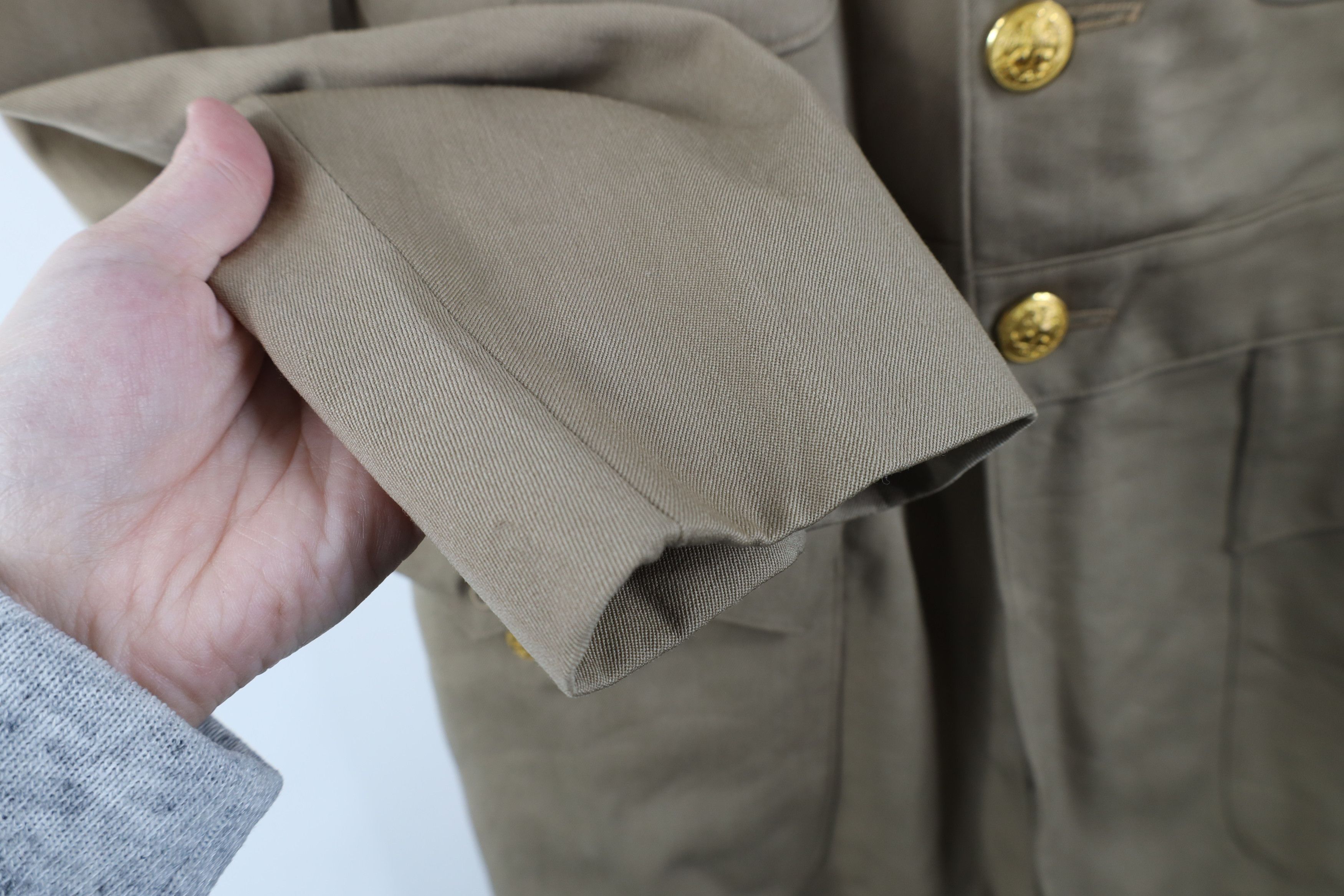 Vintage Vintage 50s Korean War Military Officer Jacket Khaki USA Size US XXL / EU 58 / 5 - 8 Thumbnail