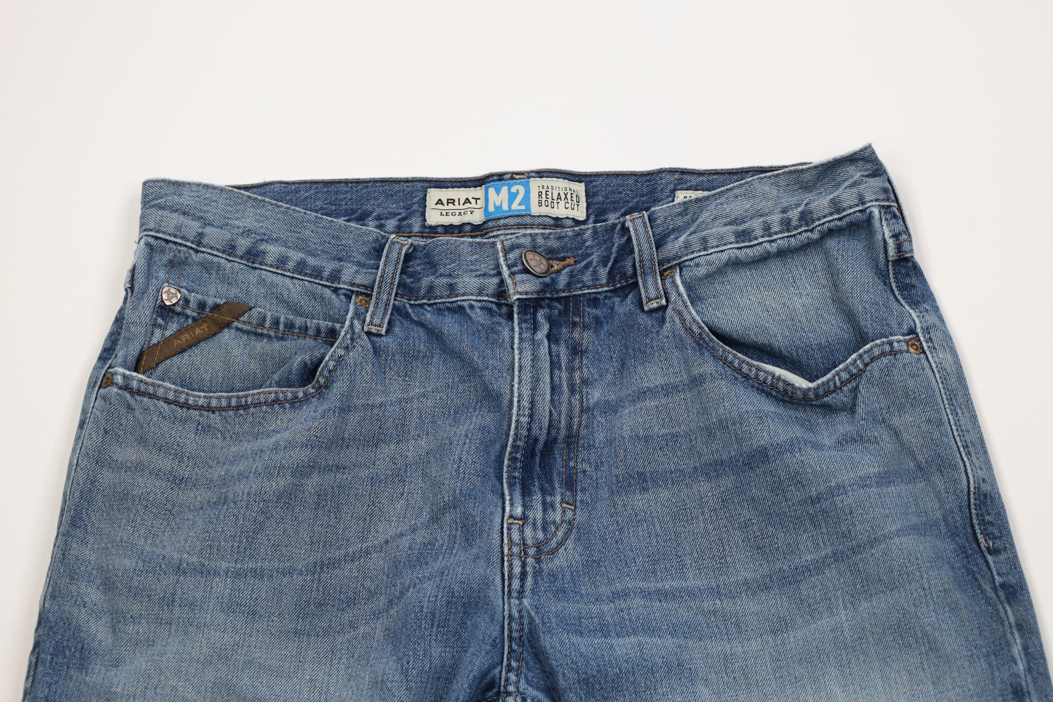 Ariat Ariat M2 Traditional Relaxed Fit Bootcut Denim Jeans Cowboy Size US 33 - 2 Thumbnail