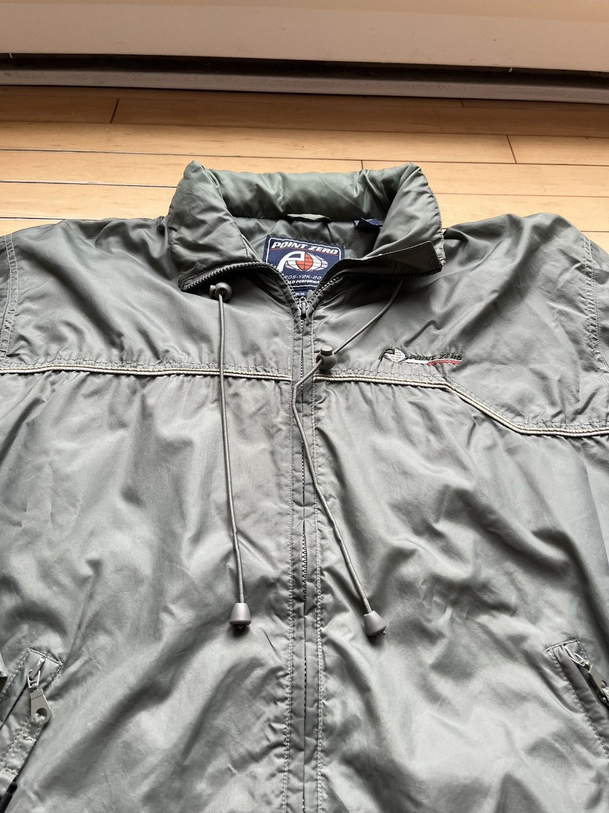 Point Zero × Vintage Kaki Point Zero Y2K vintage windbreaker Size US M / EU 48-50 / 2 - 2 Thumbnail