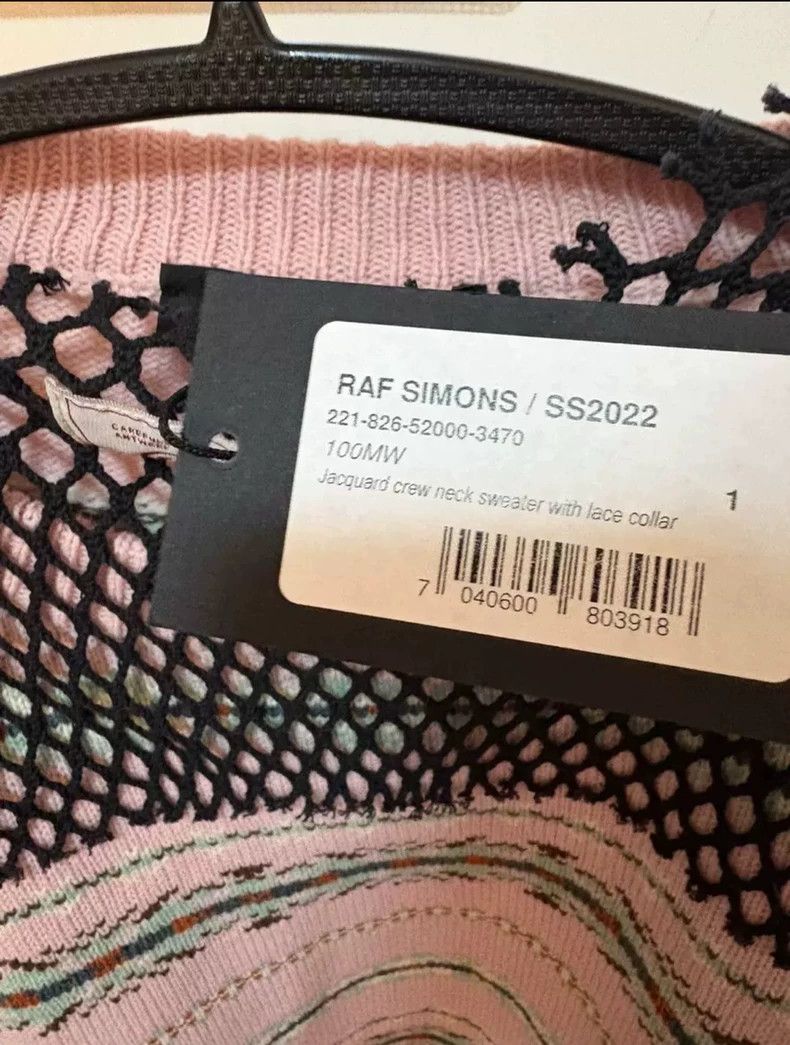 Raf Simons Raf simons 22ss mesh stitching Fair Island patterned wooll Size US S / EU 44-46 / 1 - 4 Thumbnail