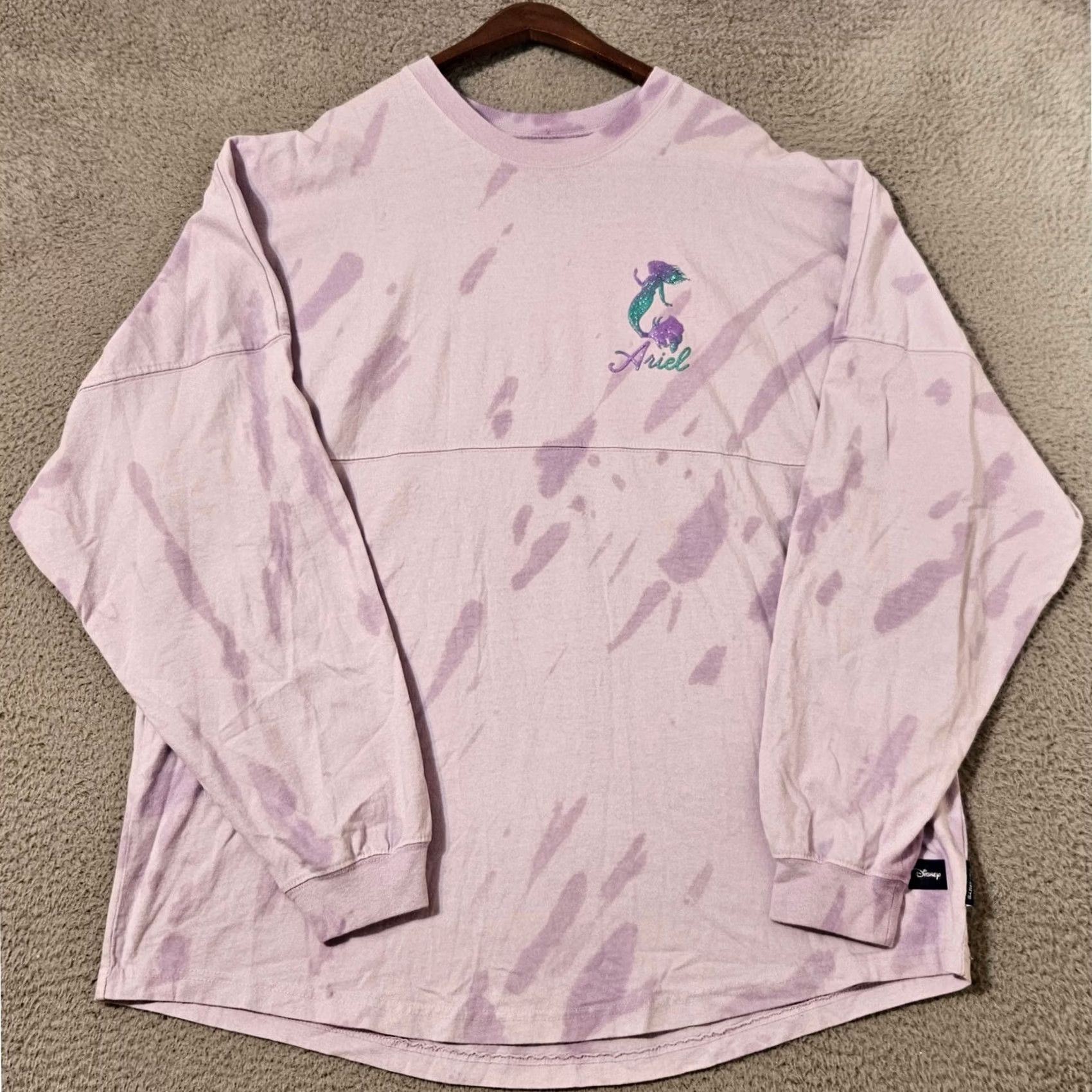 Disney Disney Womens XL Purple Spirit Jersey Ariel Little Mermaid Part Your World Size XL / US 12-14 / IT 48-50 - 2 Thumbnail