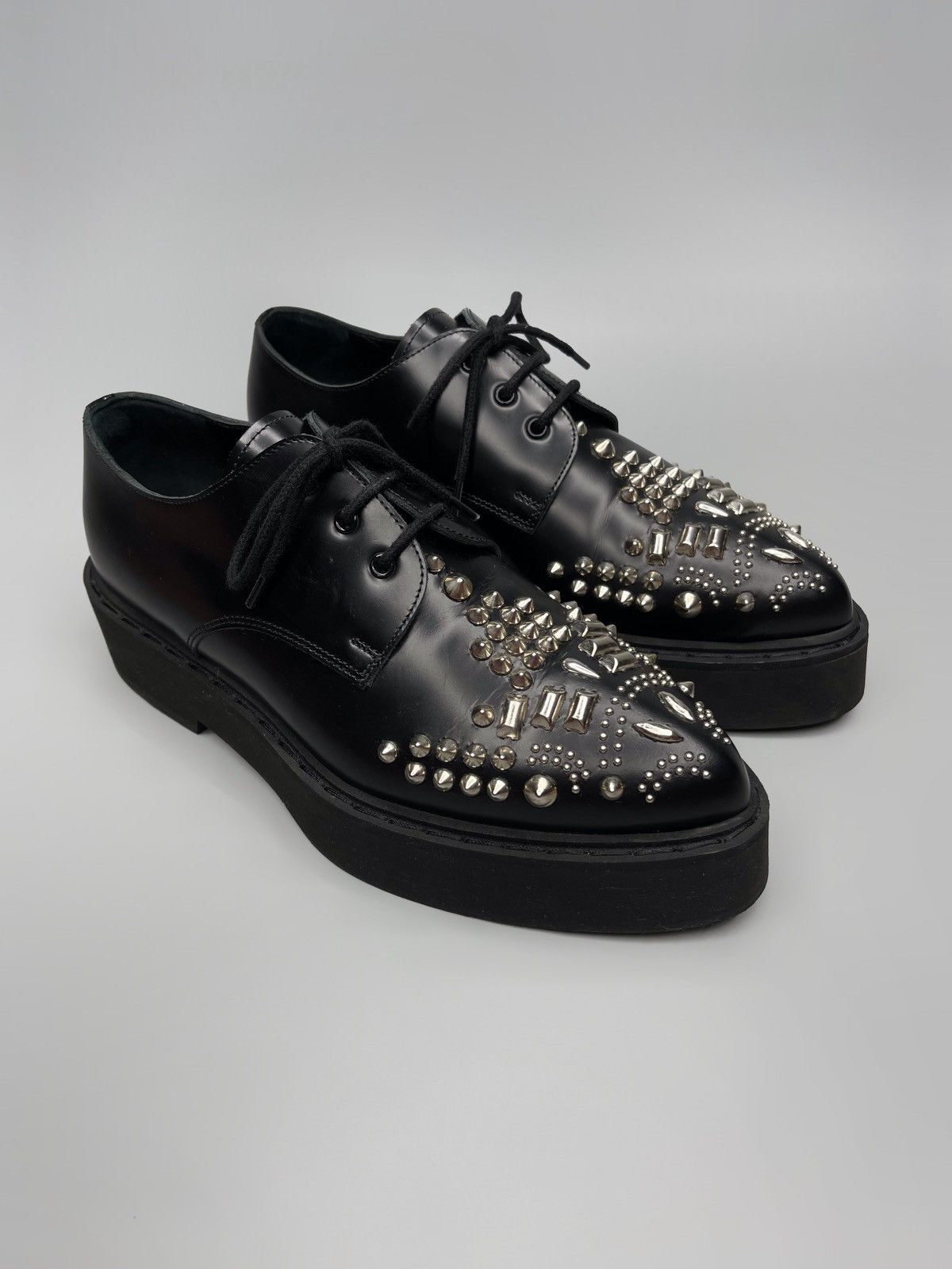 Alexander McQueen Alexander McQueen Studded Platform Shoes Size US 5.5 / EU 38 - 7 Thumbnail