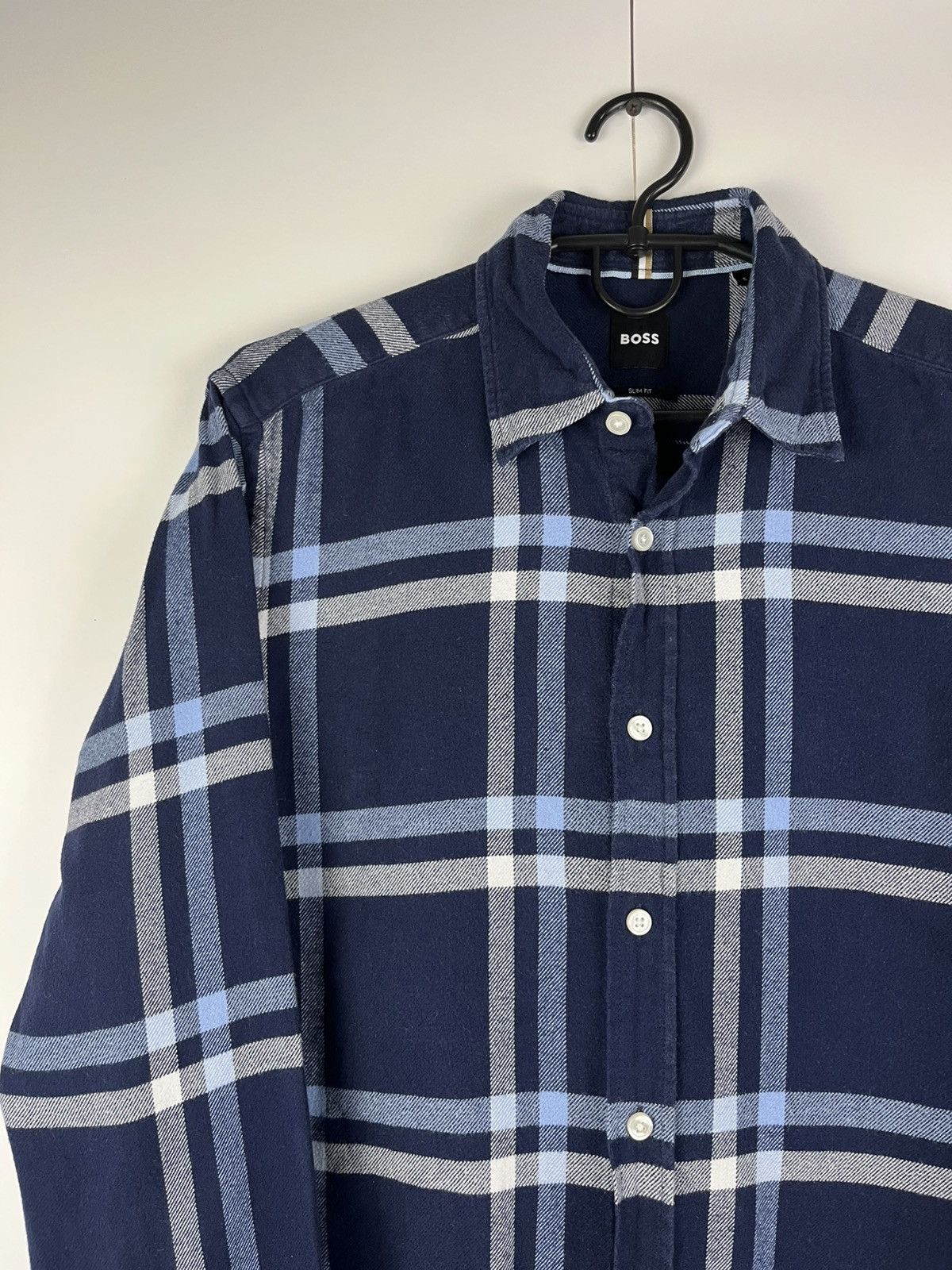 Hugo Boss Hugo Boss Streetwear Plaid Cotton Shirt Button Up Size US S / EU 44-46 / 1 - 2 Thumbnail