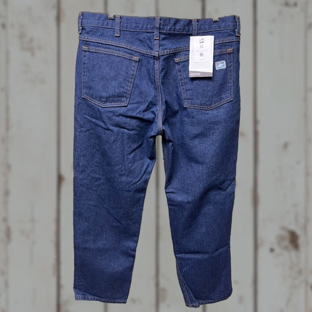 Vintage NWT Tyndale Arc Rated Flame Resistant Jeans Mens 38x30 USA NFPA 2112 CAT 2 FR Denim Straight Blue 38 Mens NFPA 2112 CAT 2 FR Size US 38 / EU 54 - 1 Thumbnail