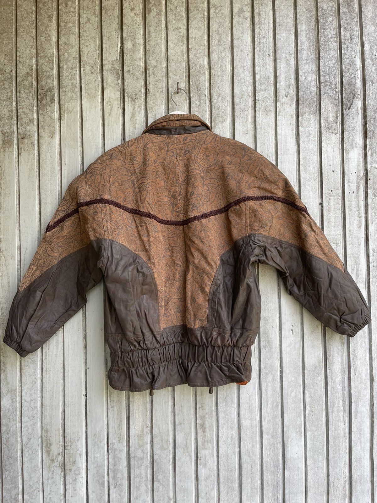 Japanese Brand Art leather jacket la covina paisley Size L / US 10 / IT 46 - 6 Thumbnail