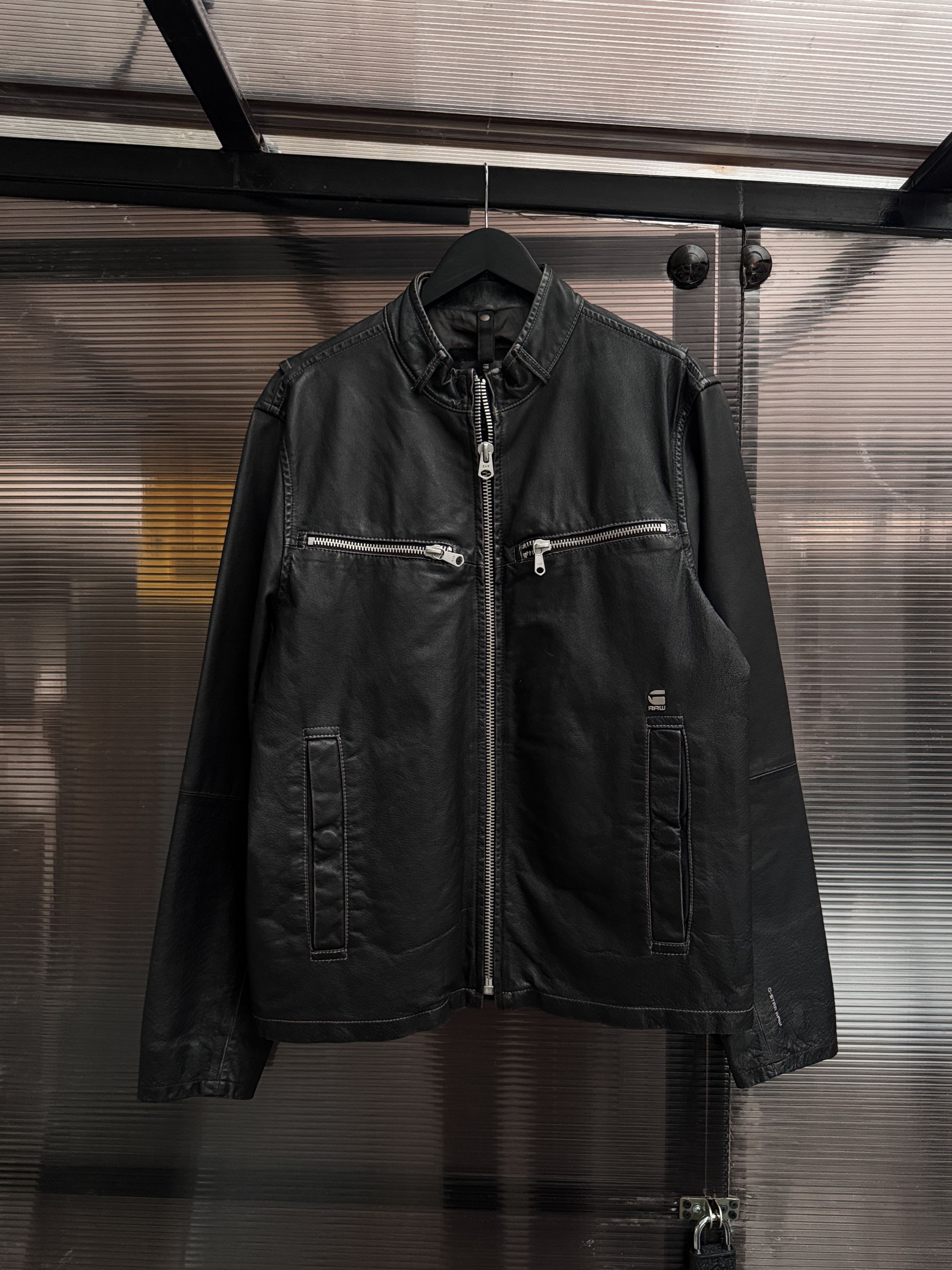 G-Star G-Star Raw Real Leather Jacket Size US XL / EU 56 / 4 - 1 Thumbnail