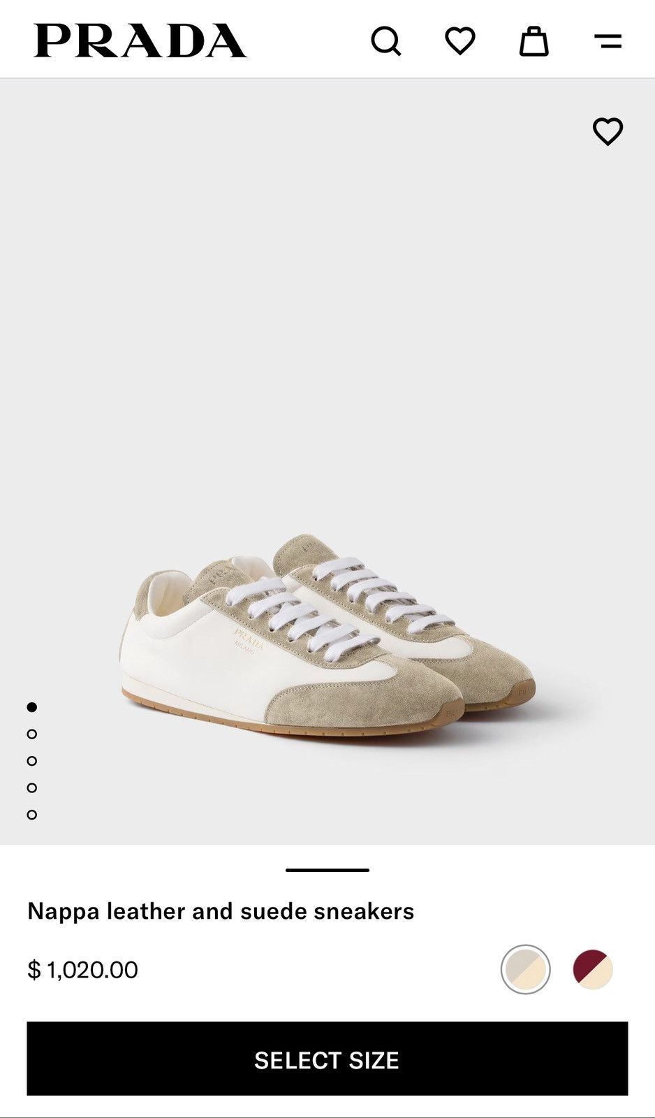 Prada Prada GAT leather sneakers Size US 7 / EU 40 - 7 Thumbnail