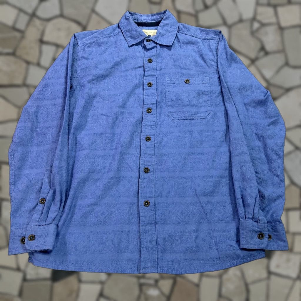 The Territory Ahead Territory Ahead Shirt Mens Small Blue Button Up Long Sleeve 100% Cotton Pocket Size US S / EU 44-46 / 1 - 1 Thumbnail