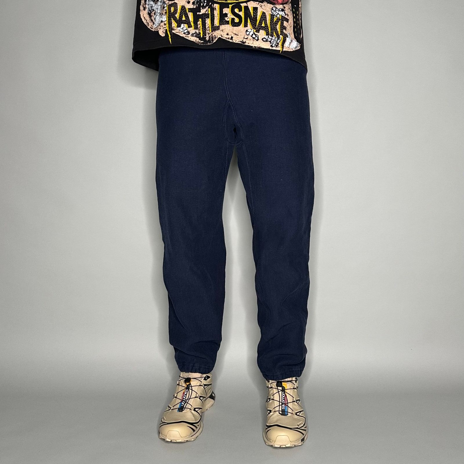 Champion Vintage 90s Champion Sweatpants Womens S Navy Blue Joggers Size 30" / US 8 / IT 44 - 2 Thumbnail