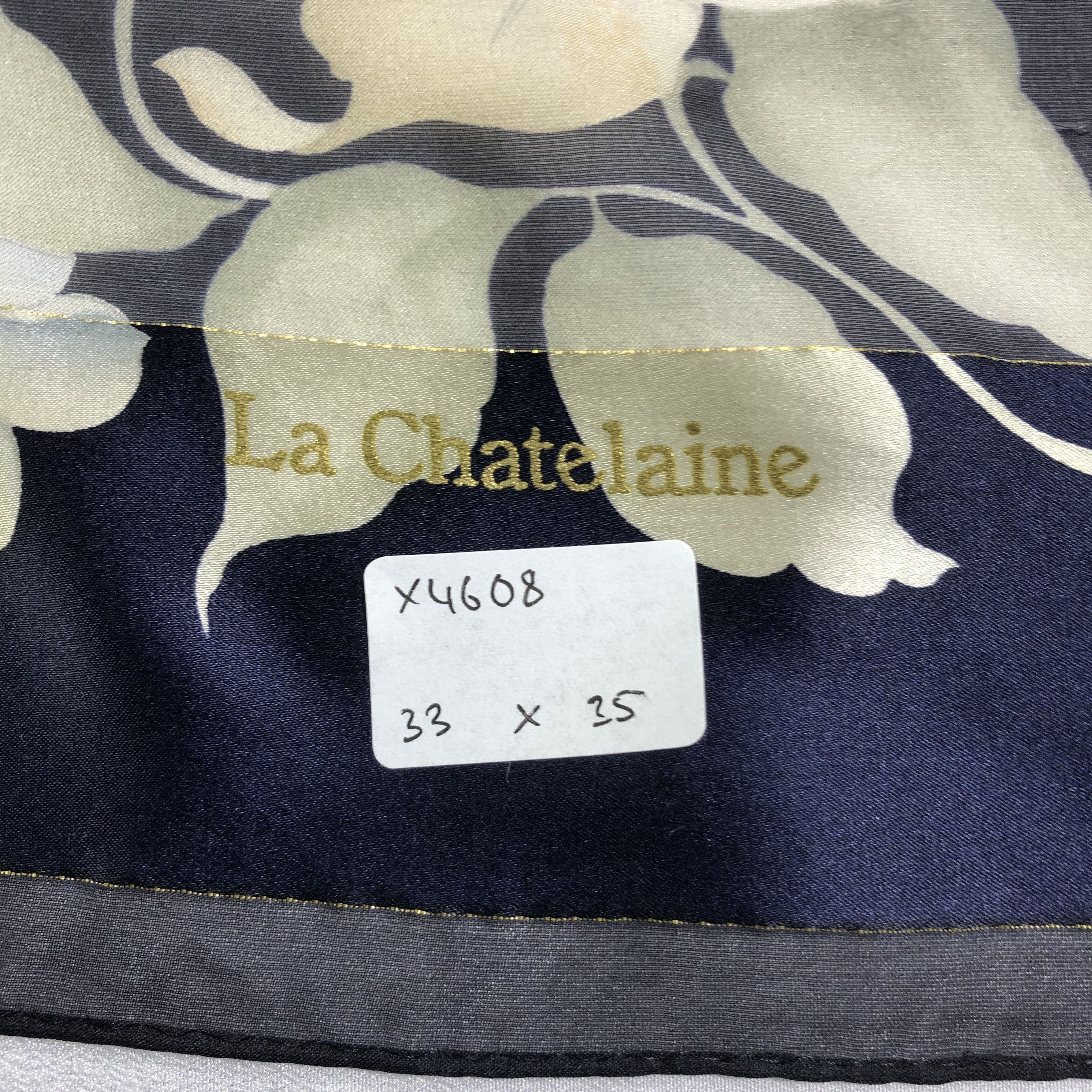 Vintage Vintage La Chantelaine Silk Scarf Size ONE SIZE - 5 Thumbnail