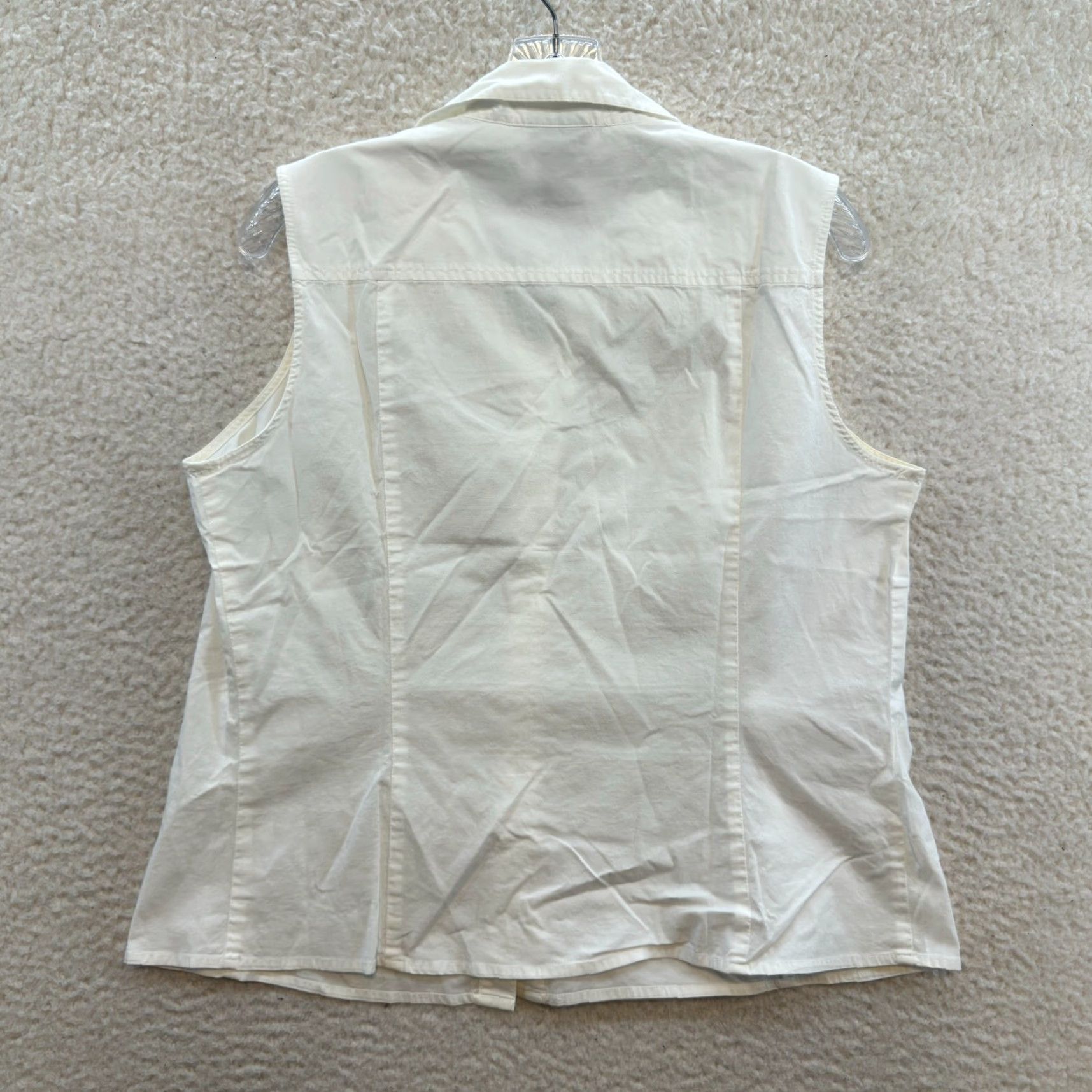 Vintage VINTAGE Y2K Top Button Blouse White 12 Large XL Corpcore Office Fairy Whimsigoth Shirt Mens Womens Girls Boys Size XL / US 12-14 / IT 48-50 - 2 Thumbnail