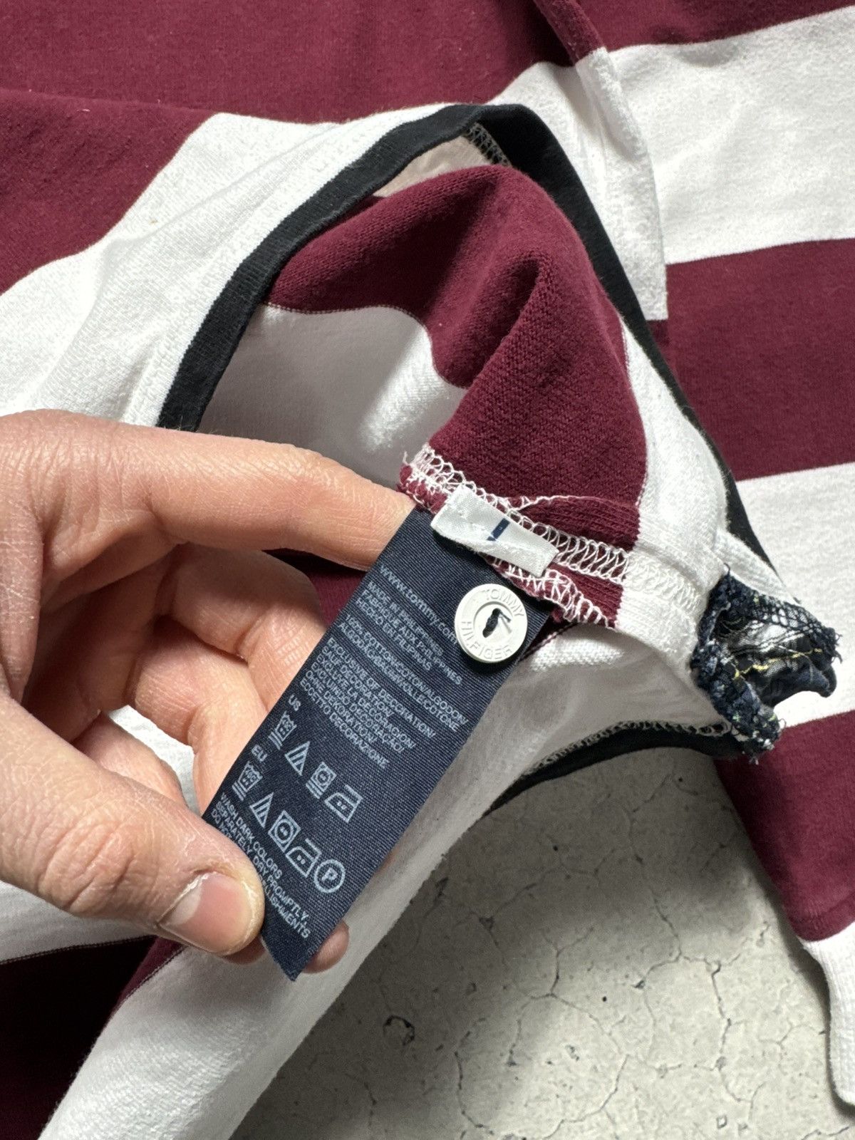 Tommy Hilfiger Tommy Hilfiger Striped Rugby Sweatshirt Size XL Size US XL / EU 56 / 4 - 8 Thumbnail