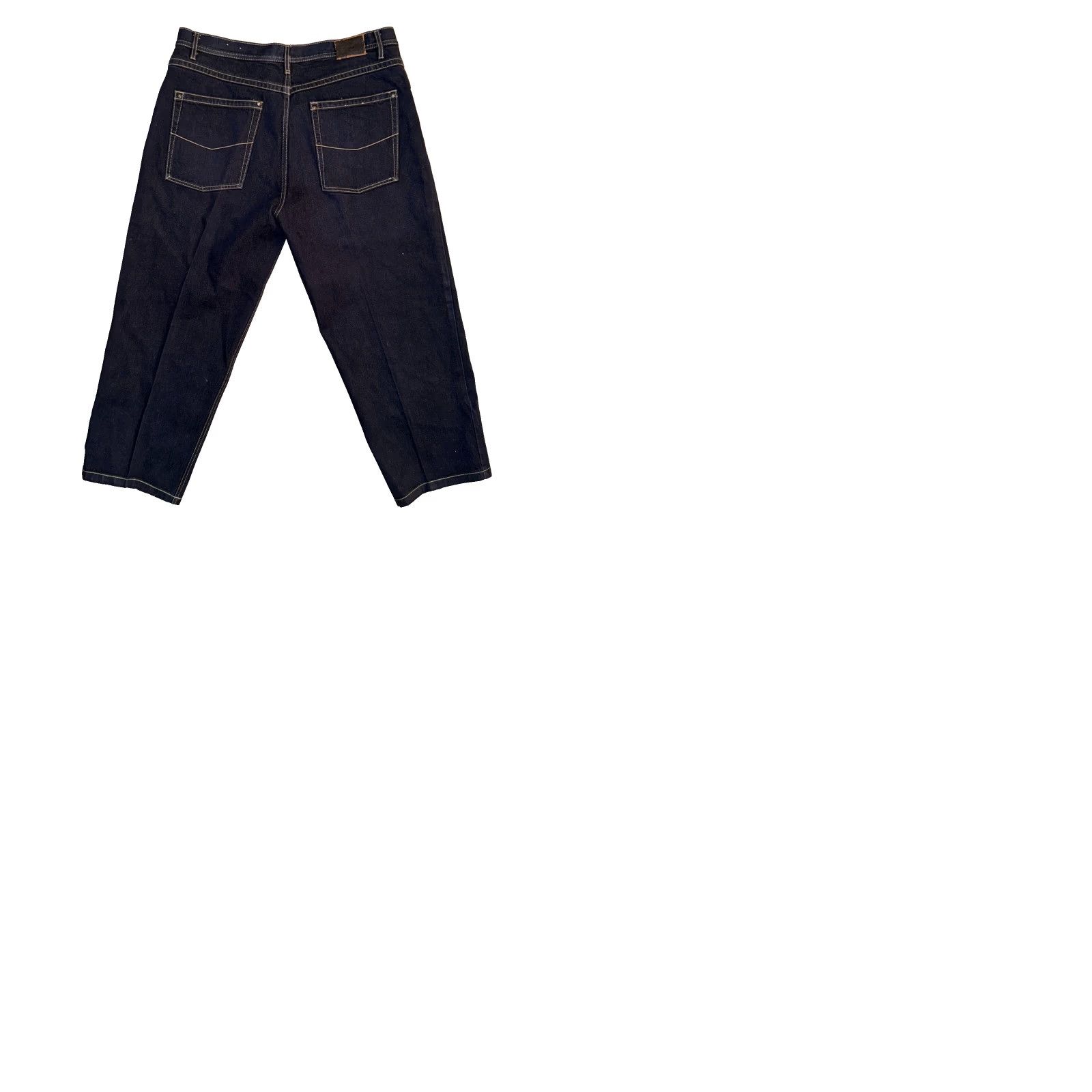 Denime GODBODY Denim Jacket & Baggy Jeans XL 40x32 Dark Blue Button Up Denim Jacket Size US 36 / EU 52 - 9 Thumbnail