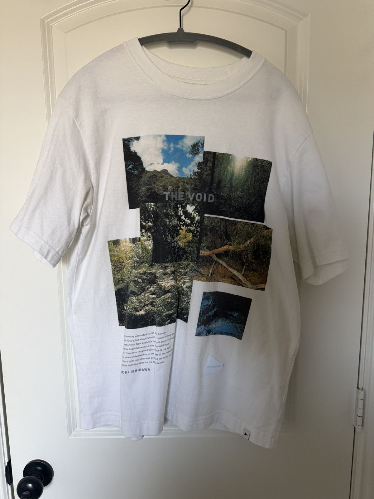 And Wander AND WANDER White 'The Void T-Shirt Size US XL / EU 56 / 4 - 1 Thumbnail