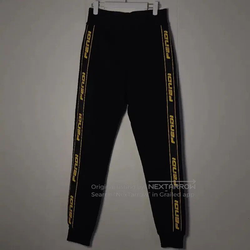 Fendi Black Cotton Women's Casual Pants .