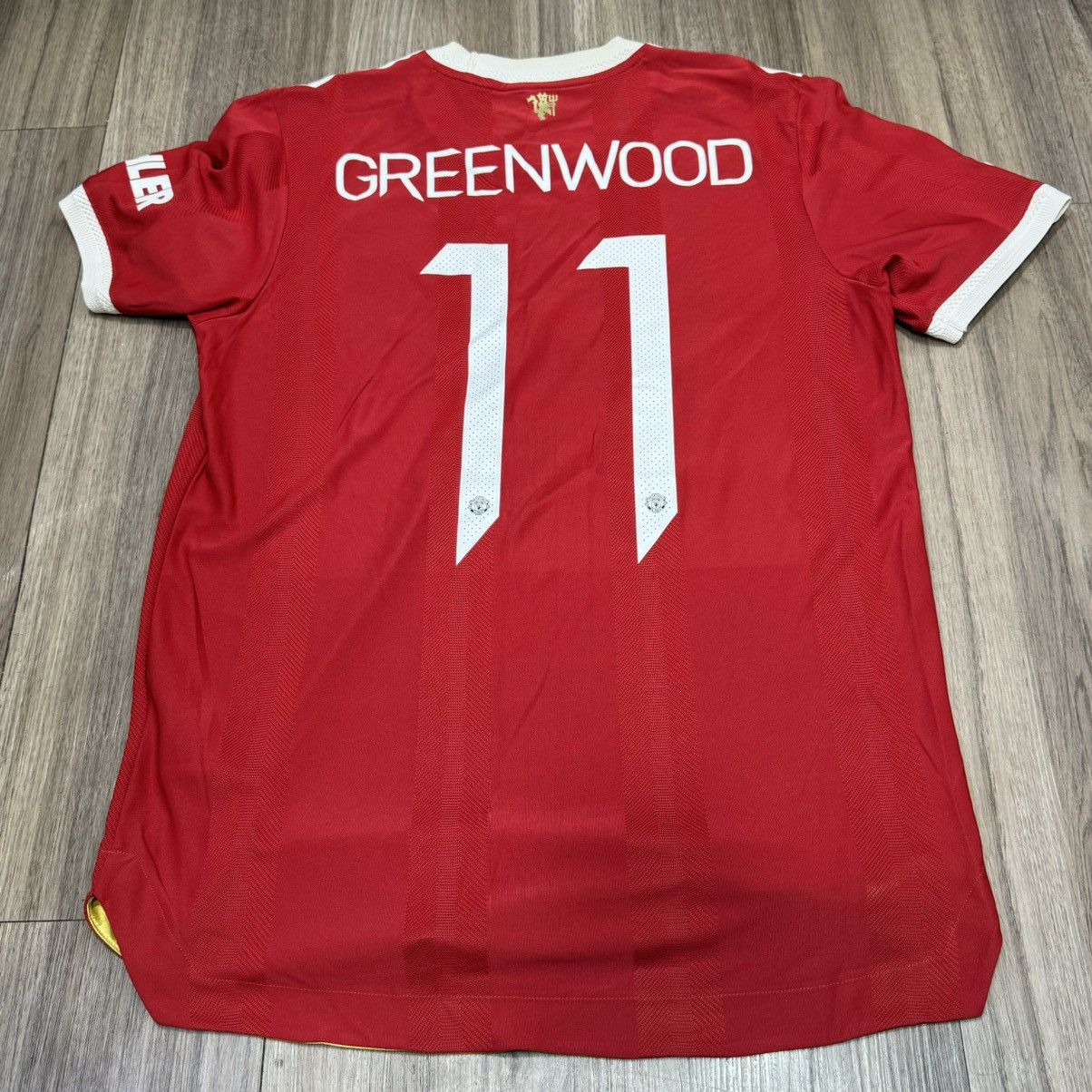 Adidas Manchester united 21/22 player issue shirt #11 greenwood Size US M / EU 48-50 / 2 - 2 Thumbnail