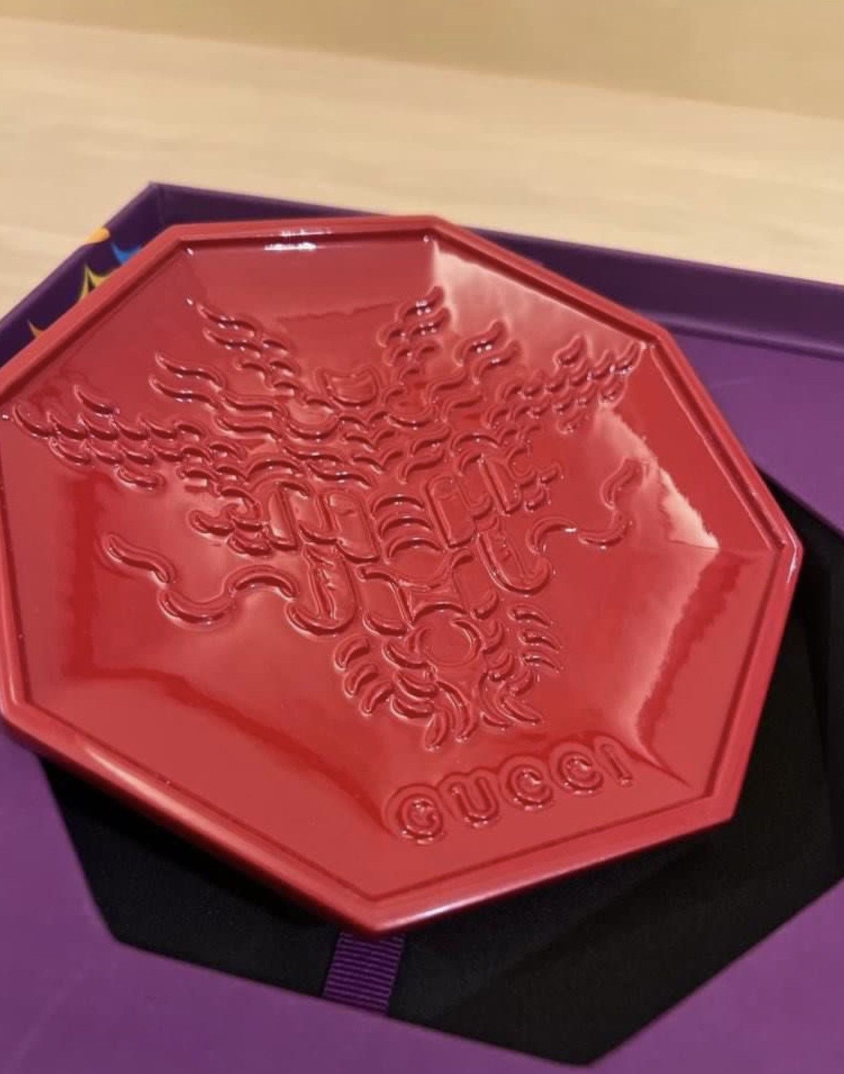 Gucci 🔥 Rare! Gucci dragon 🐉 plate dish Home Decor red packets set Size ONE SIZE - 4 Thumbnail