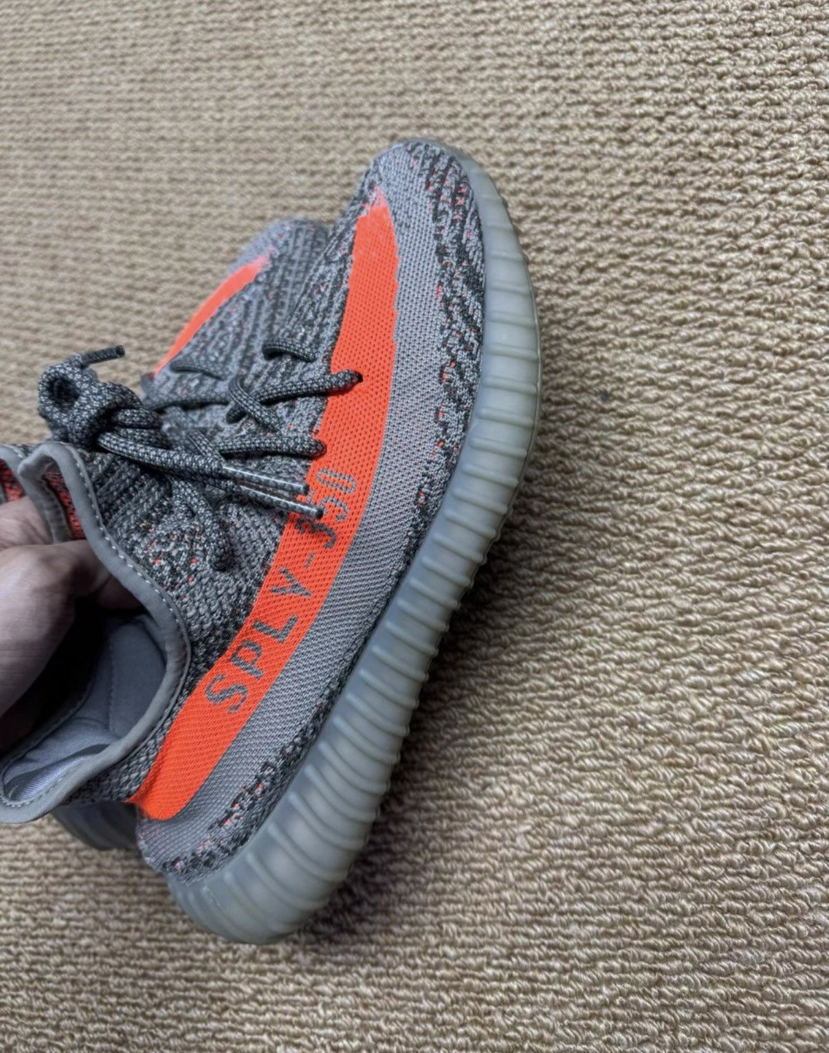 Adidas Adidas Yeezy 350 V2 Grey Orange Static K37 Size US 8.5 / EU 41-42 - 3 Thumbnail