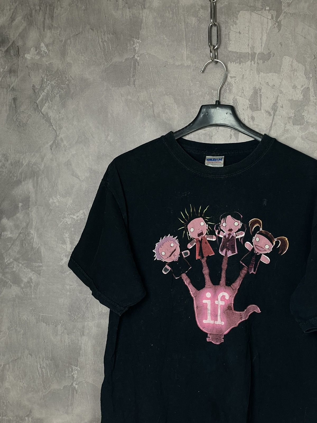 Band Tees × Vintage Vintage “IF” Anima Band T shirt Y2k Style Size US M / EU 48-50 / 2 - 3 Thumbnail