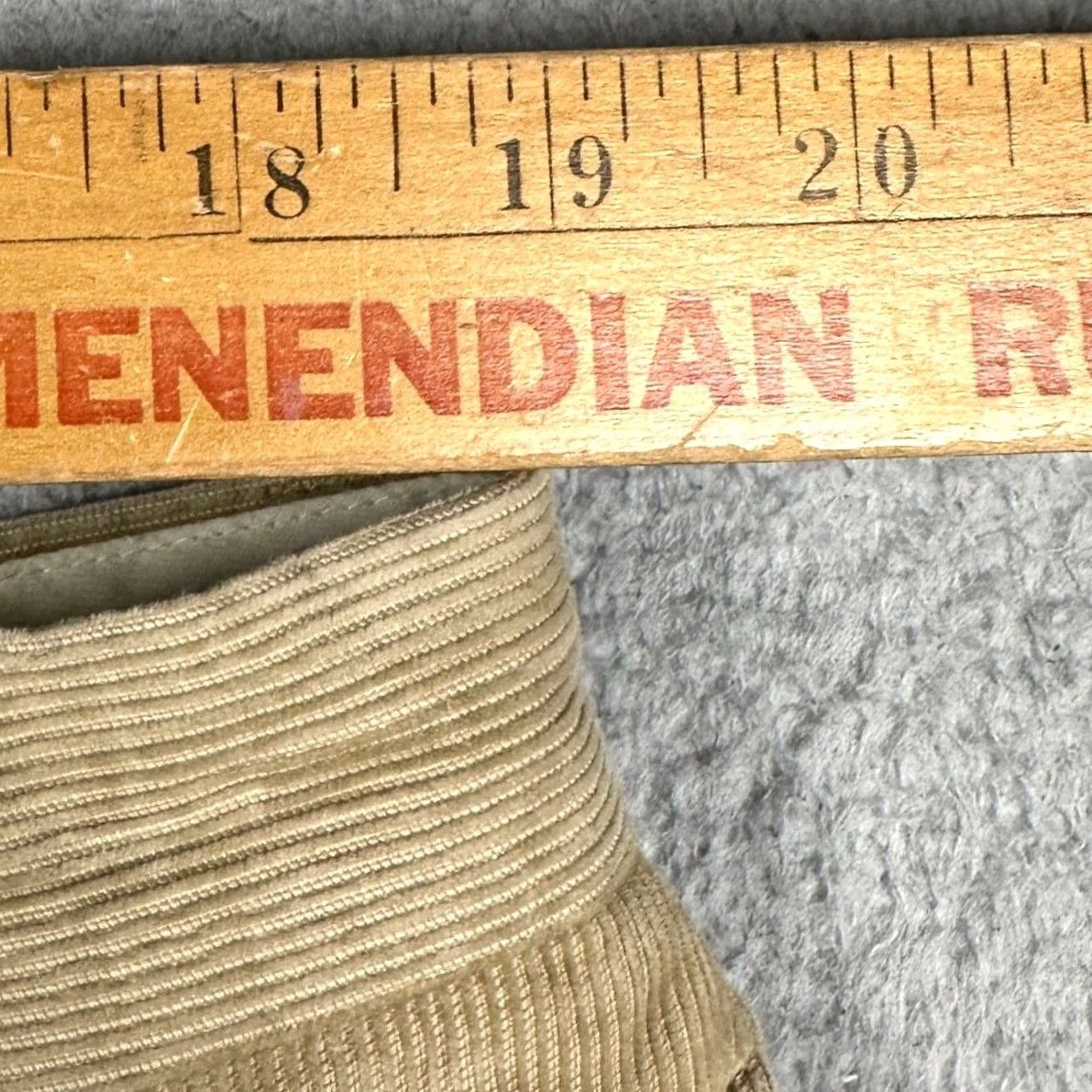 Vintage L.L. Bean Pants Men Tan Classic Fit Corduroy Chino Flat Front Straight Leg 38X29 Size US 38 / EU 54 - 5 Thumbnail
