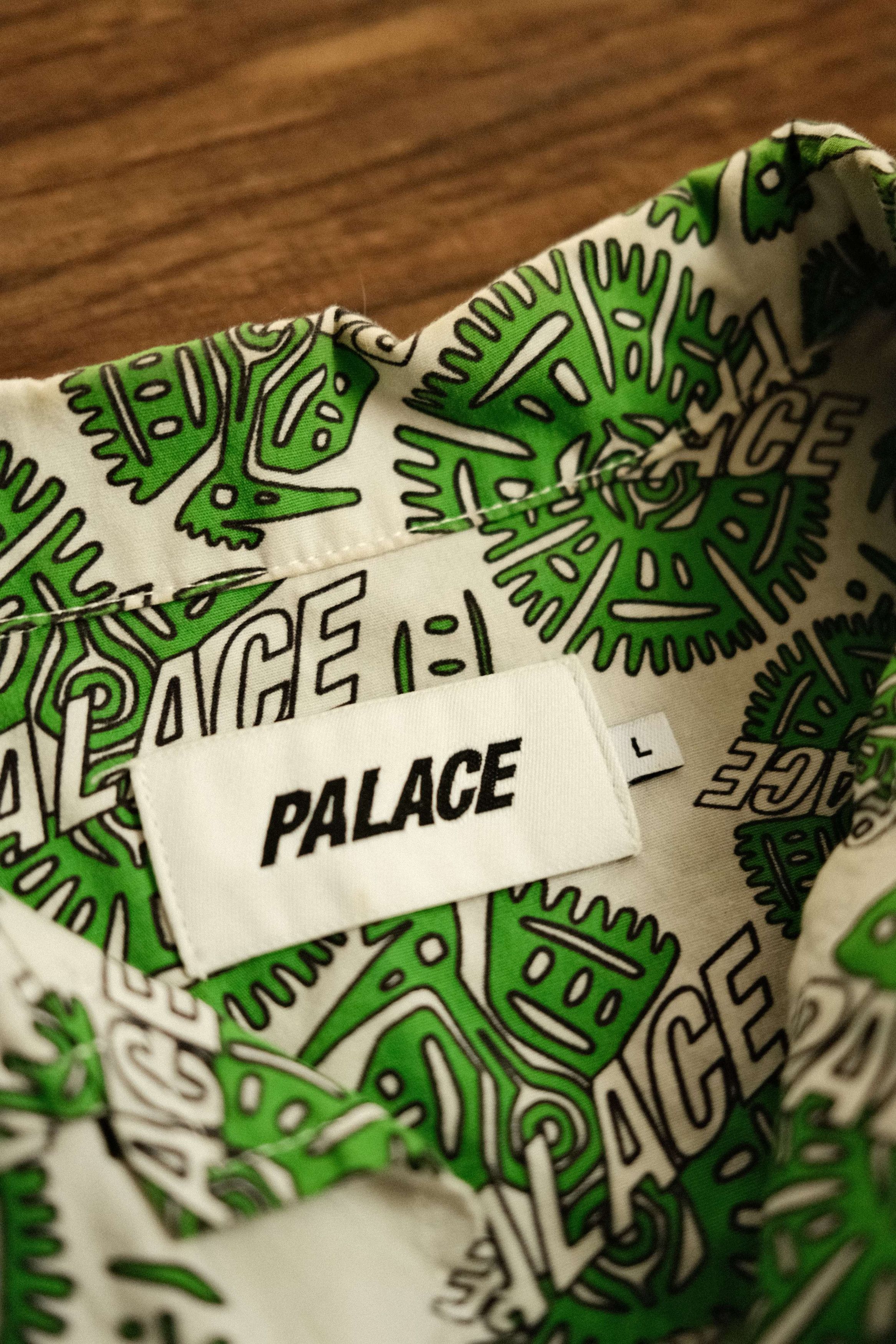 Palace Palace Skateboards Surf Shirt in White and Green Size US L / EU 52-54 / 3 - 5 Thumbnail