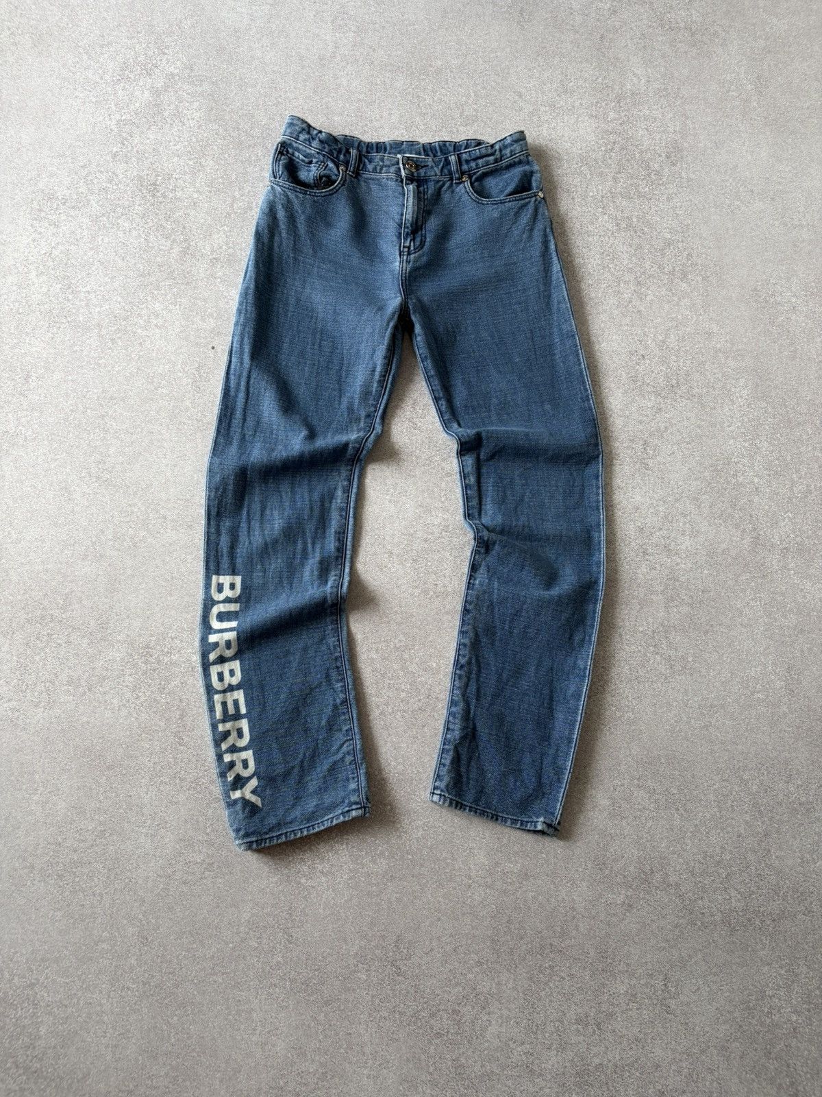 Burberry Burberry London Big Logo Denim Blue Jeans Pants Size It 40 Size 27" / US 4 / IT 40 - 1 Thumbnail