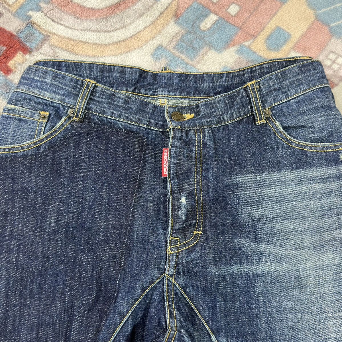 Dsquared2 Dsquared2 Italy Distressed Denim Mod 74 LA 264 - Size 36 Size US 36 / EU 52 - 3 Thumbnail
