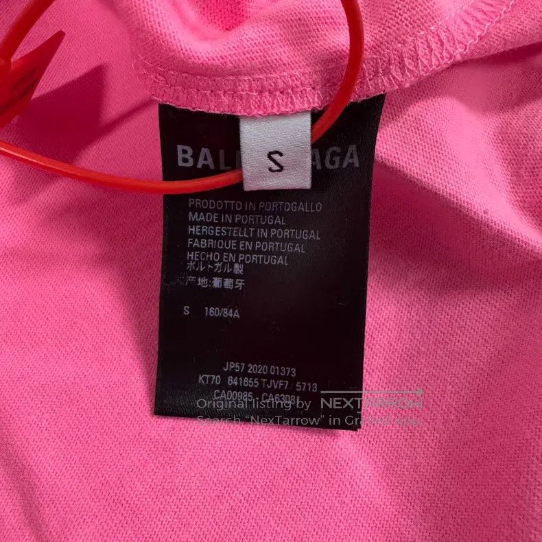 Balenciaga Balenciaga Front and Back Letter Logo Short Sleeve T-Shirt Size US S / EU 44-46 / 1 - 7 Thumbnail