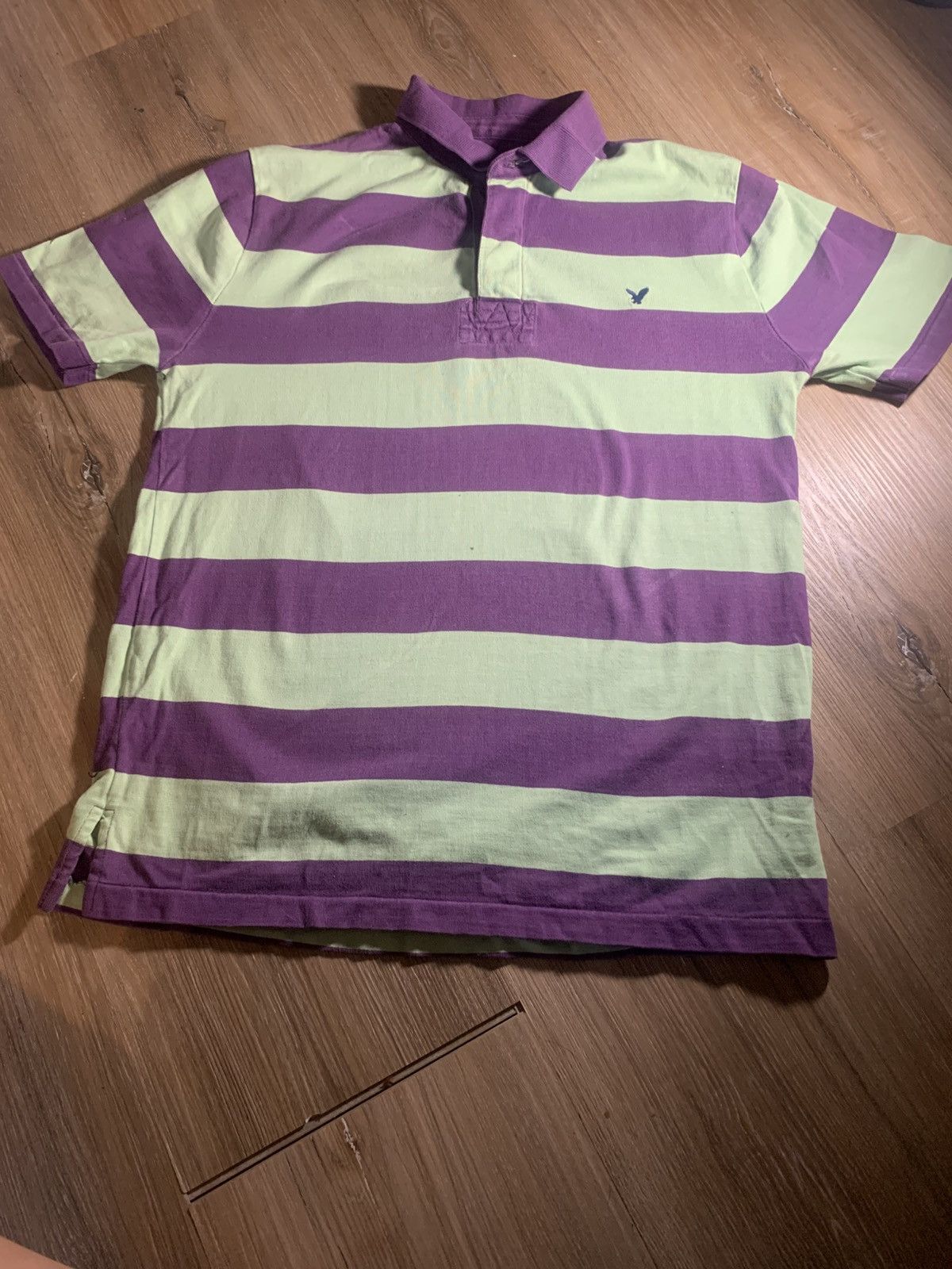 American Eagle Outfitters American eagle outfitters stripped polo shirt Size US XS / EU 42 / 0 - 2 Thumbnail