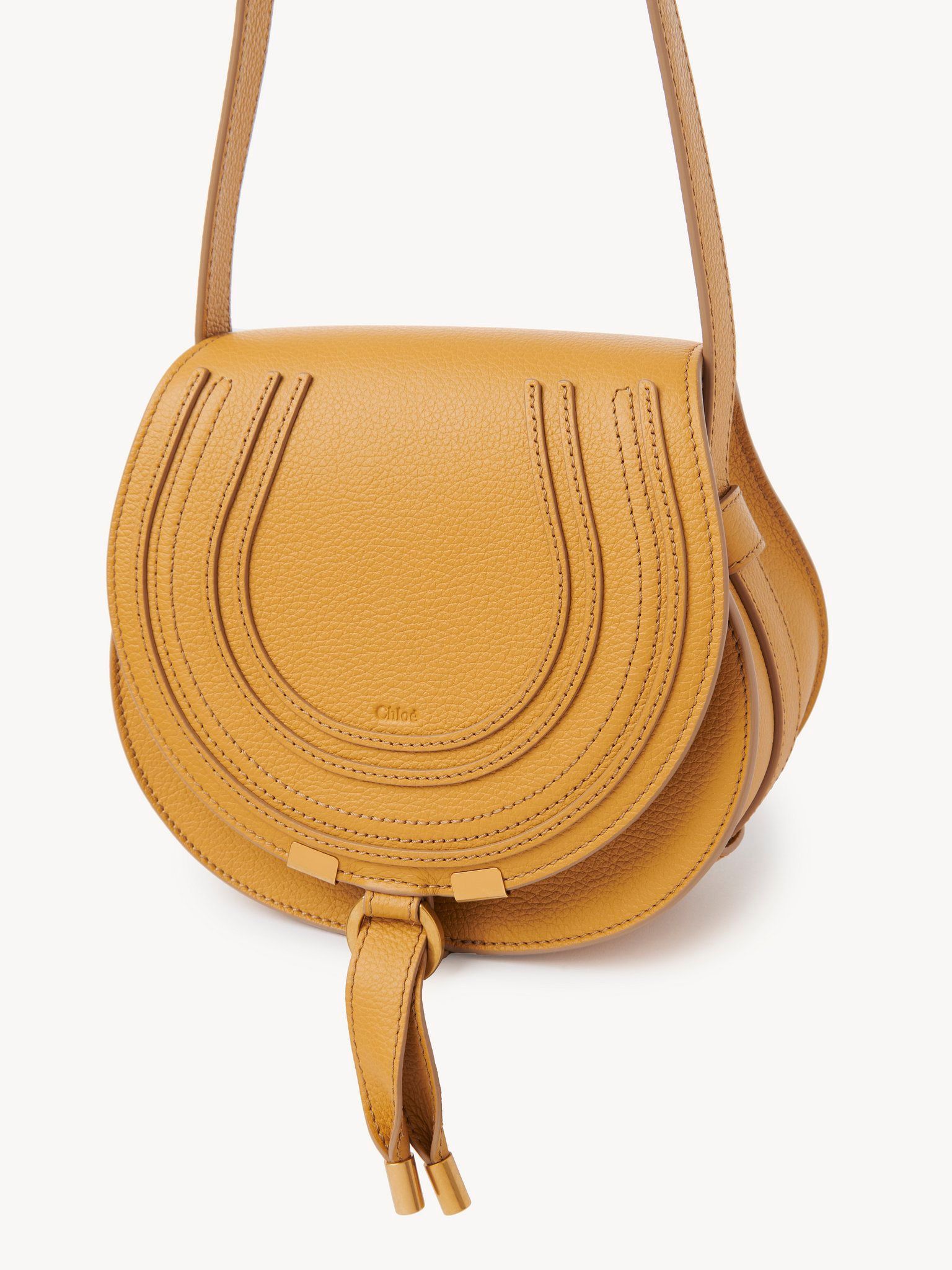 Chloe o1loc1c10425 Size: OS / Marcie Saddle Bag in Honey Gold Size ONE SIZE - 4 Thumbnail