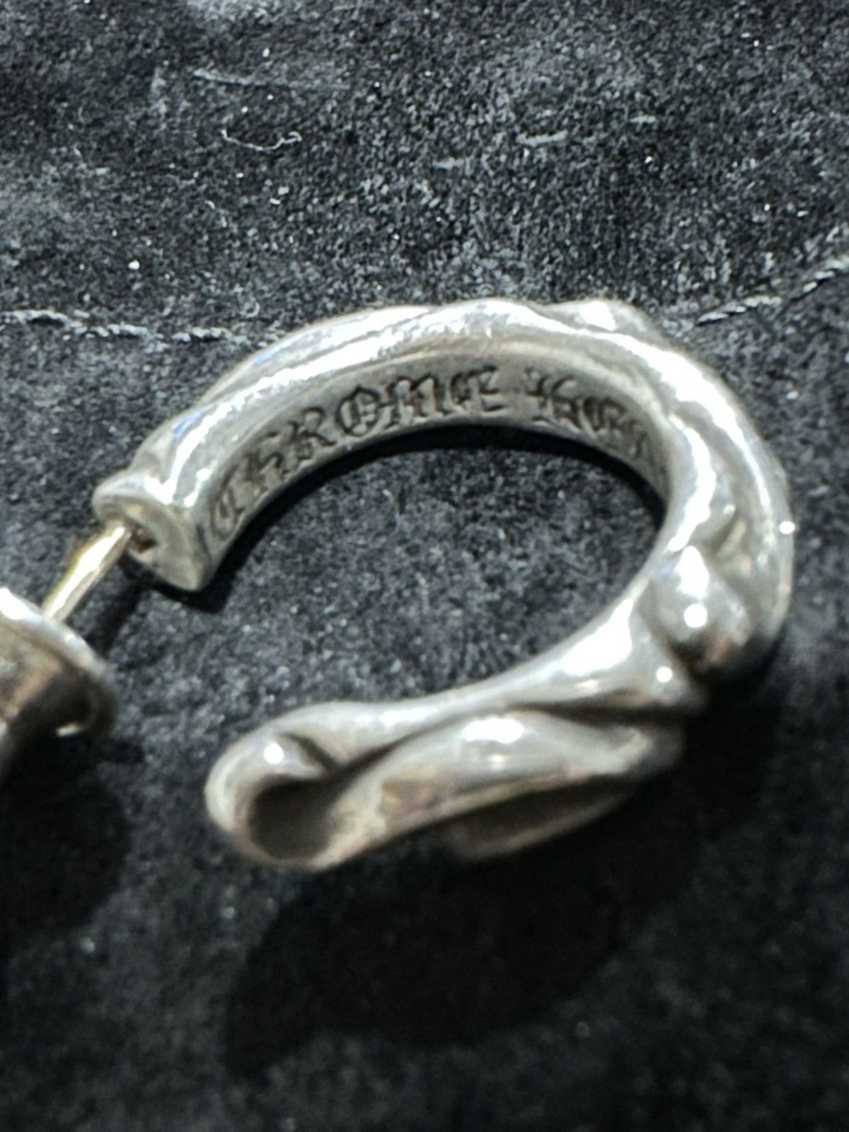 Chrome Hearts Chrome Hearts Scroll Hoop Earring Size ONE SIZE - 6 Thumbnail
