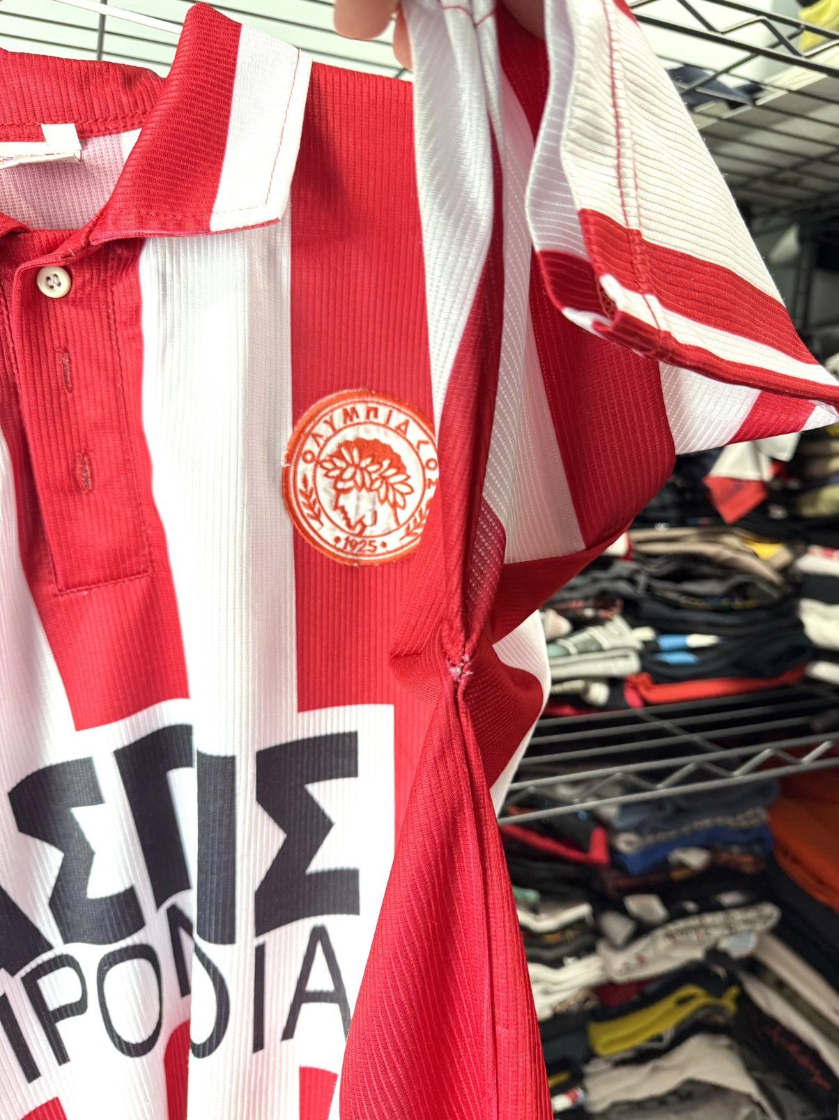 Vintage Rare Vintage 90’s Olympiacos Greece Soccer Jersey Football Size US XL / EU 56 / 4 - 6 Thumbnail
