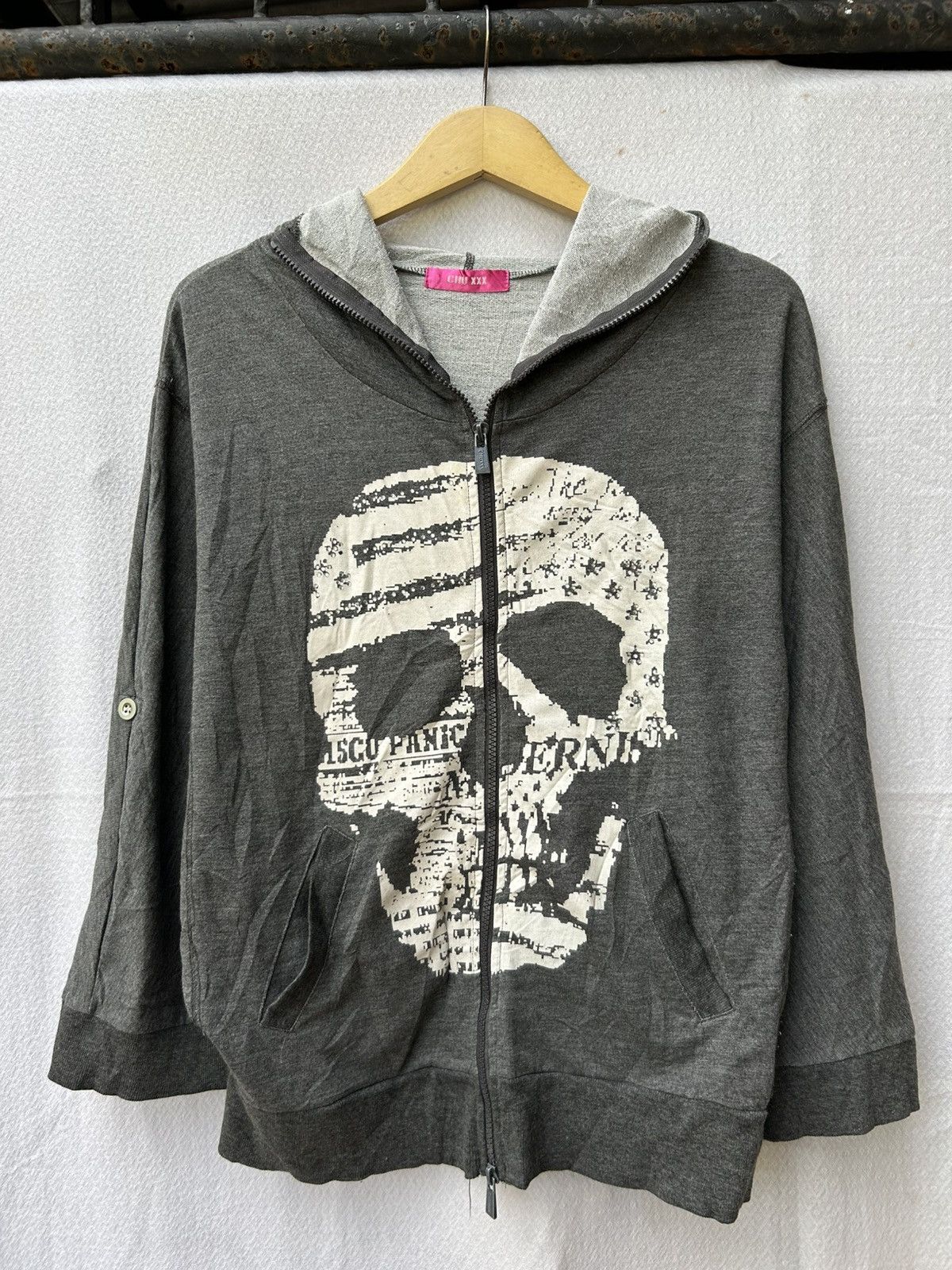 If Six Was Nine × Japanese Brand × Le Grande Bleu (L.G.B.) Chu xxx oversized skull sweatshirt hoodie Size US L / EU 52-54 / 3 - 1 Thumbnail