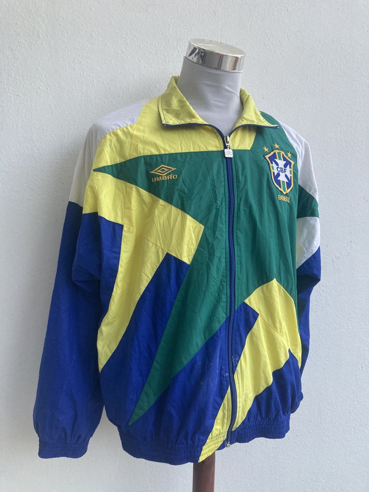 Other Vintage Adidas Umbro Brasil 1994 World Cup Hamilton Jacket Size US M / EU 48-50 / 2 - 3 Thumbnail